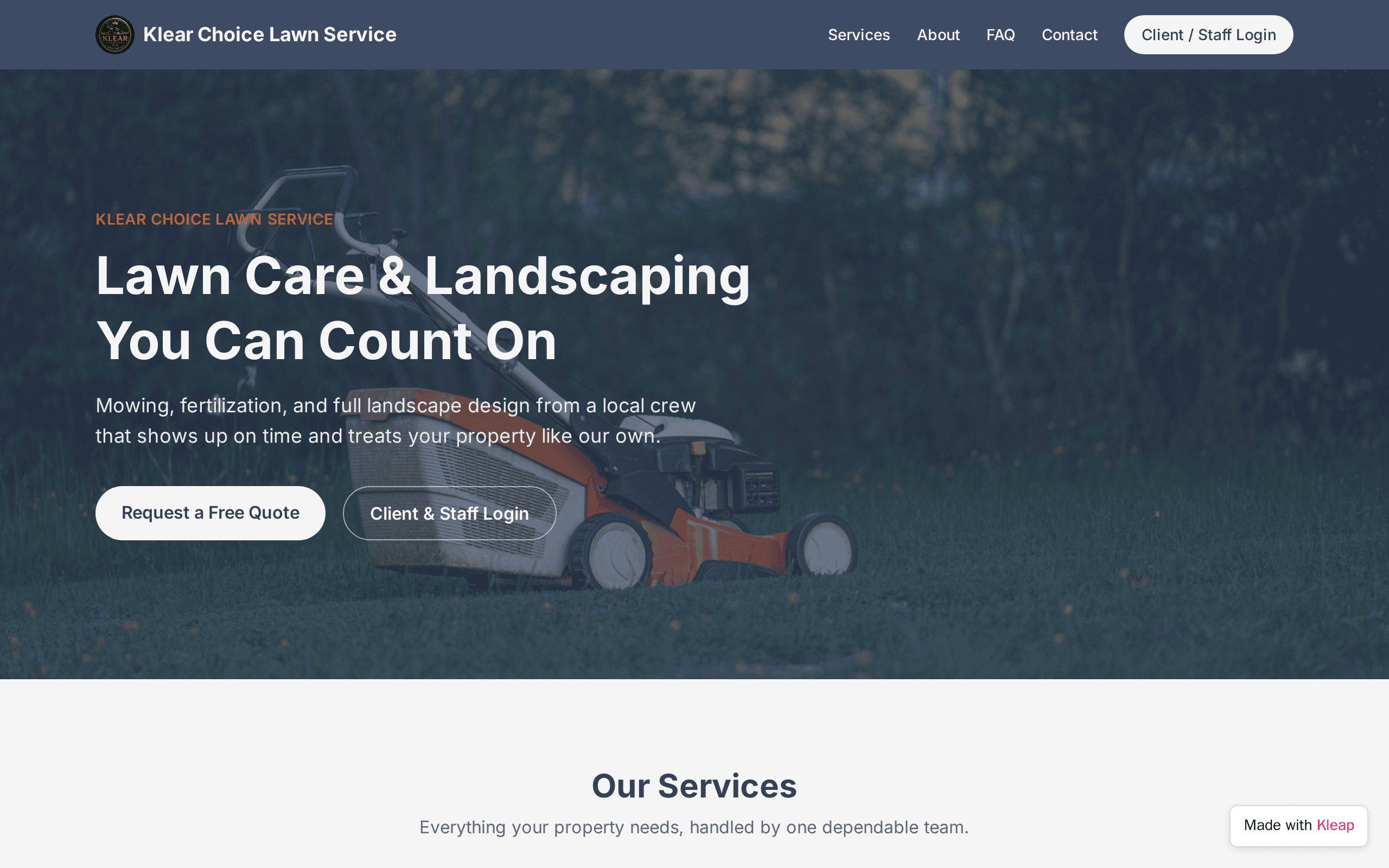 Klear Choice Lawn Service