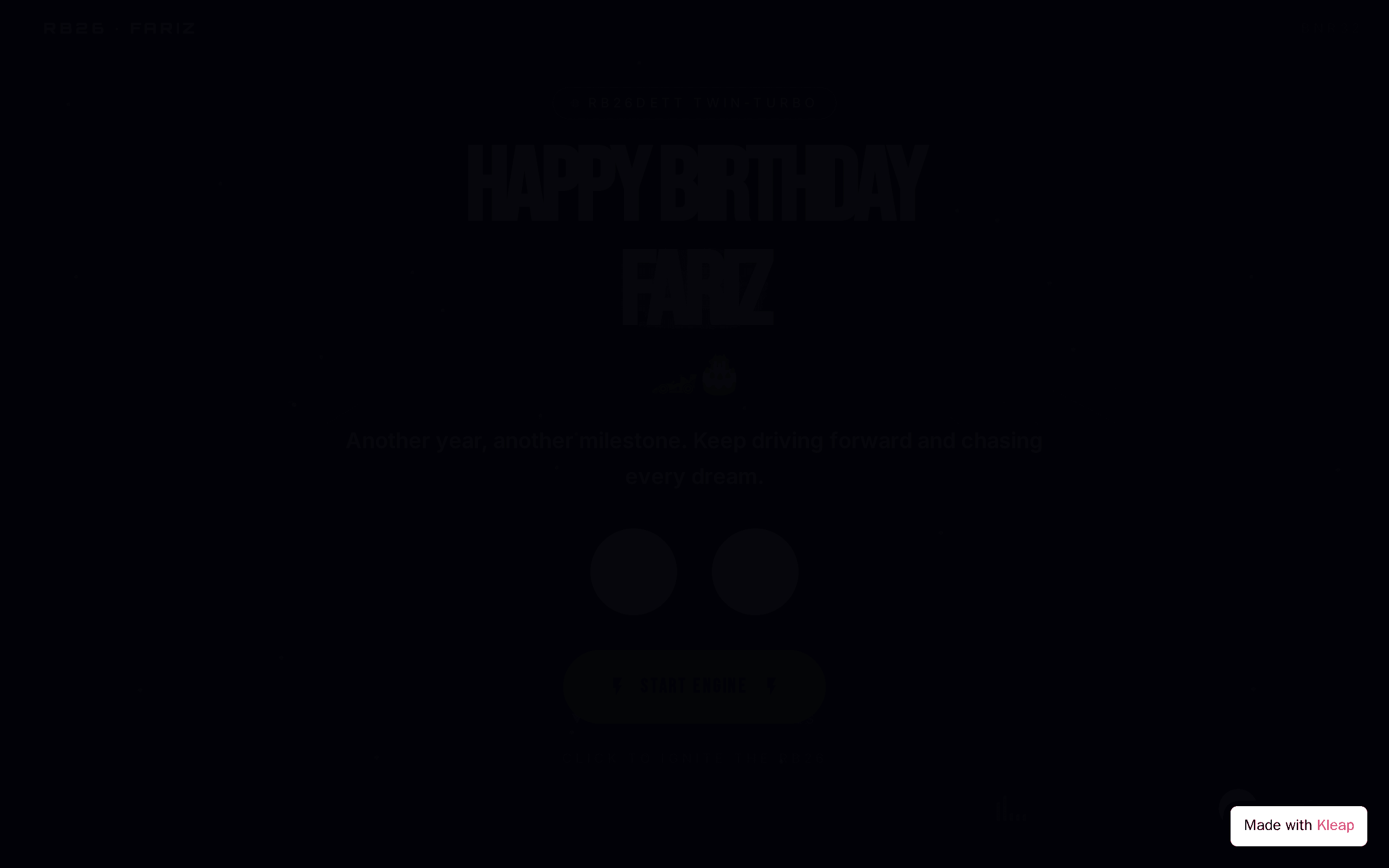 Happy Birthday Website