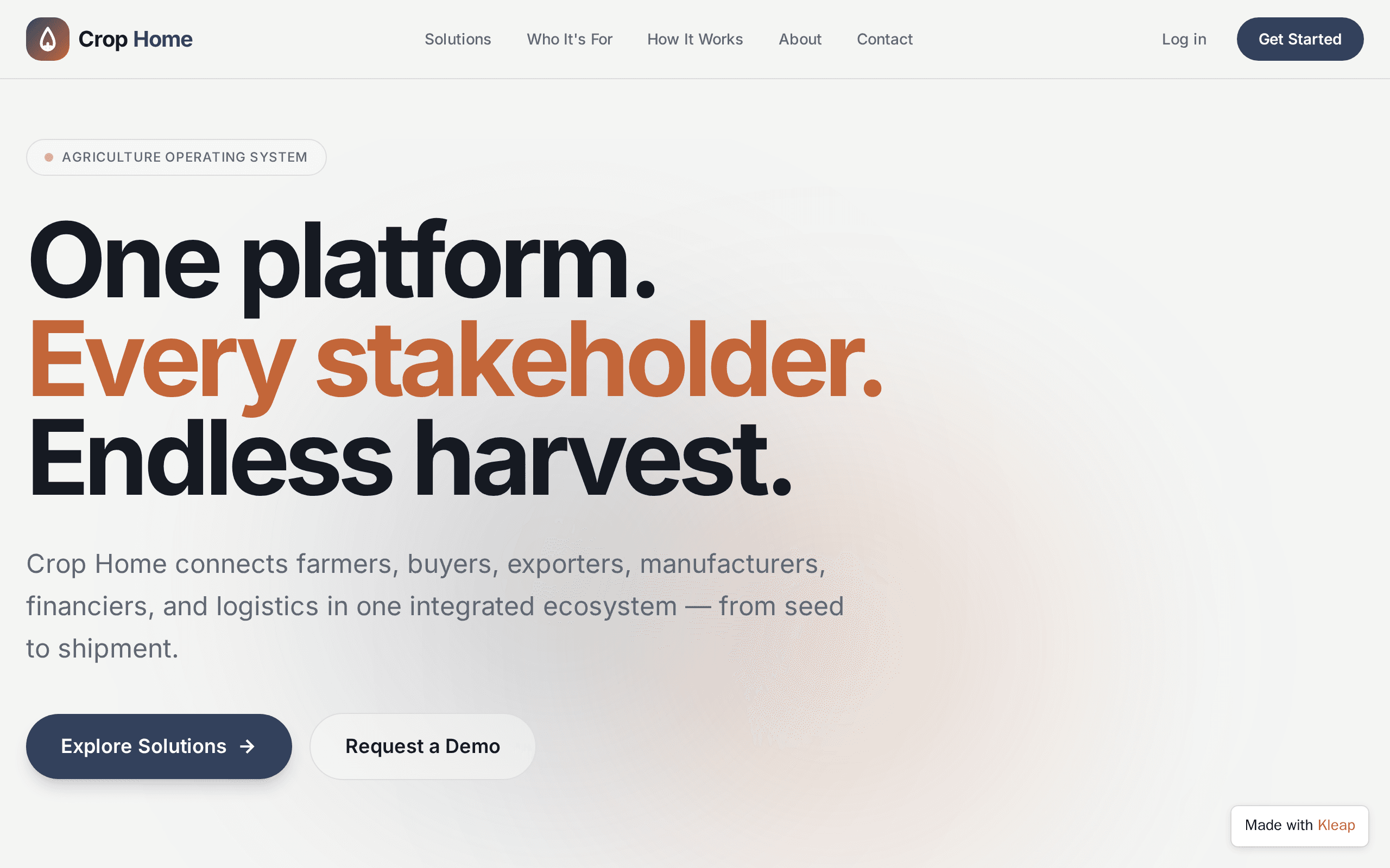 Crop Home