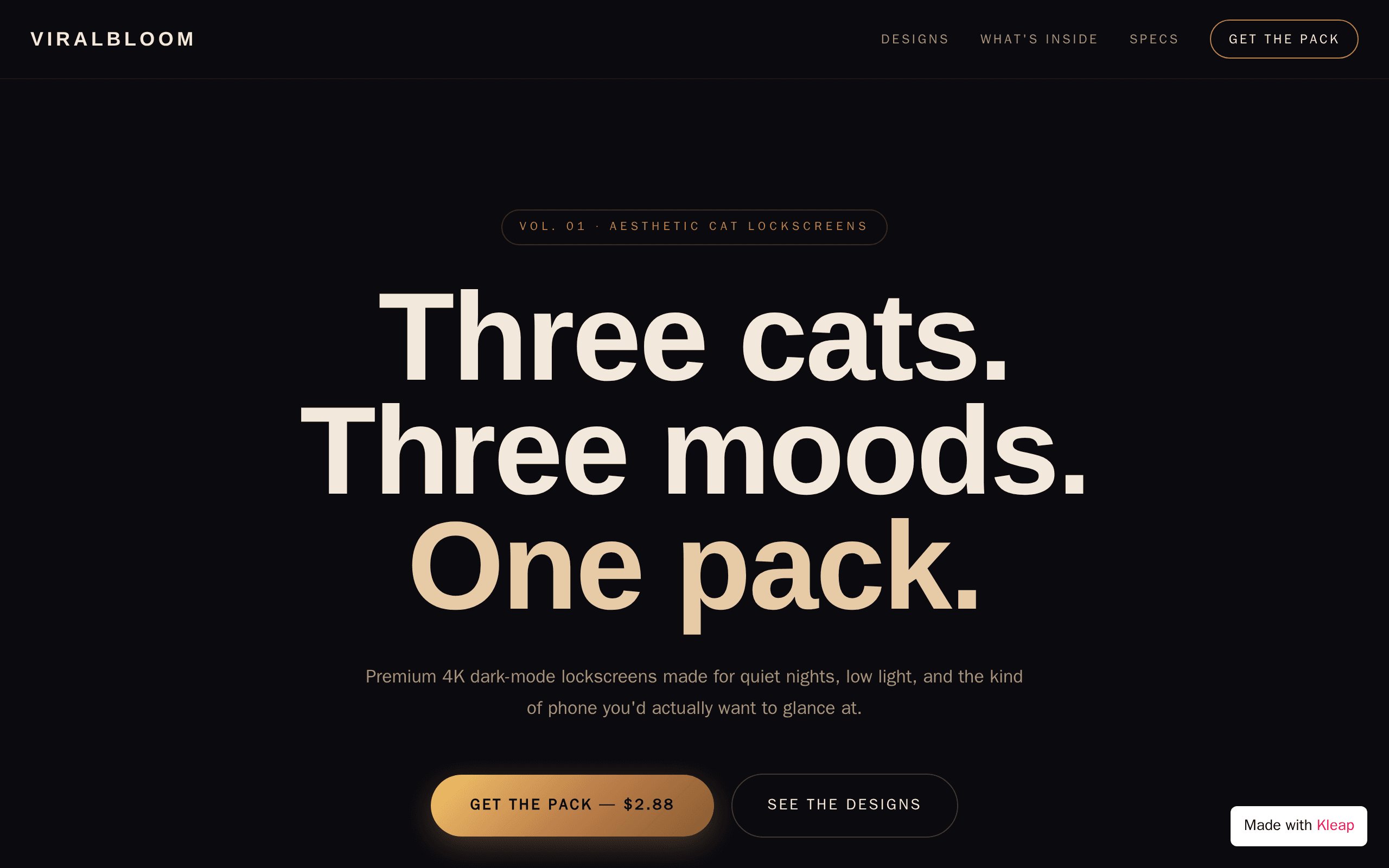 Aesthetic Cute Cat Lockscreen Pack
