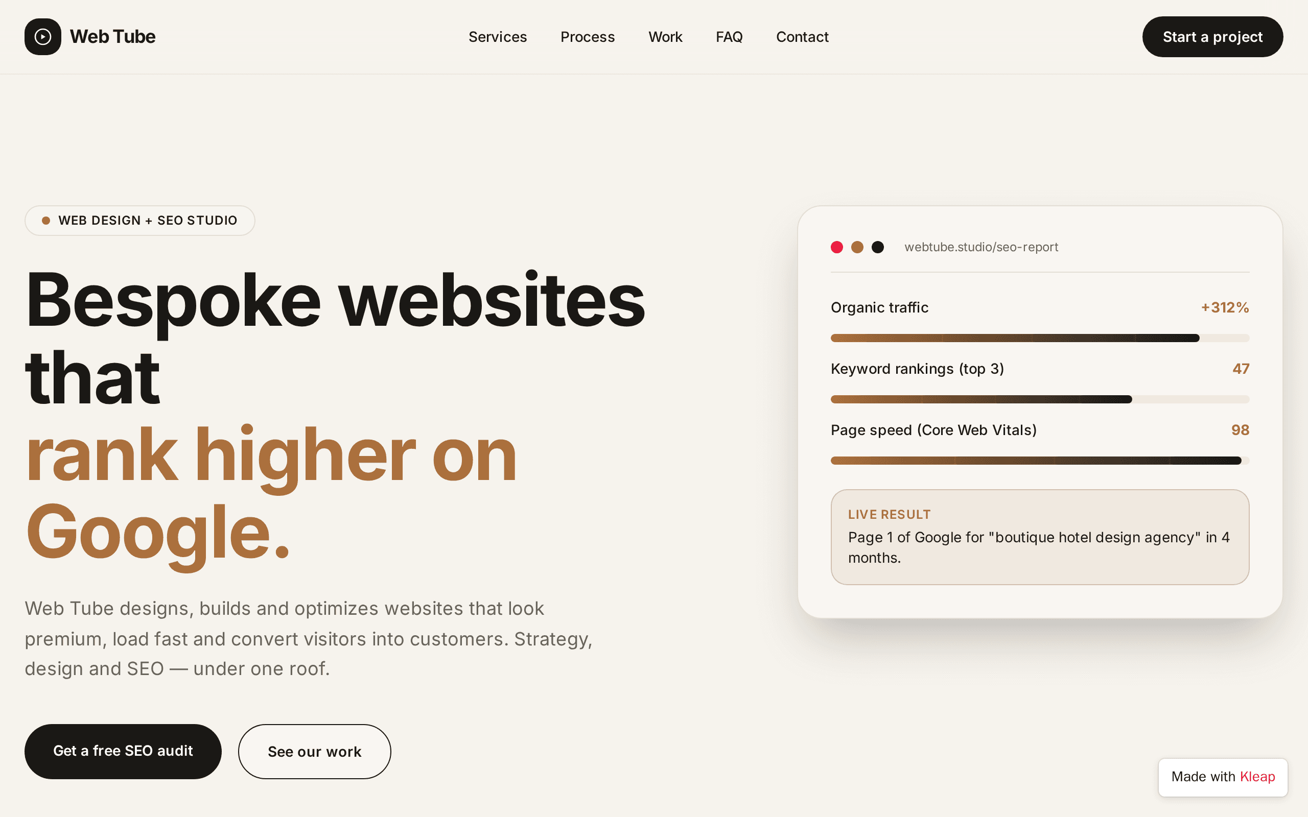 Web Tube