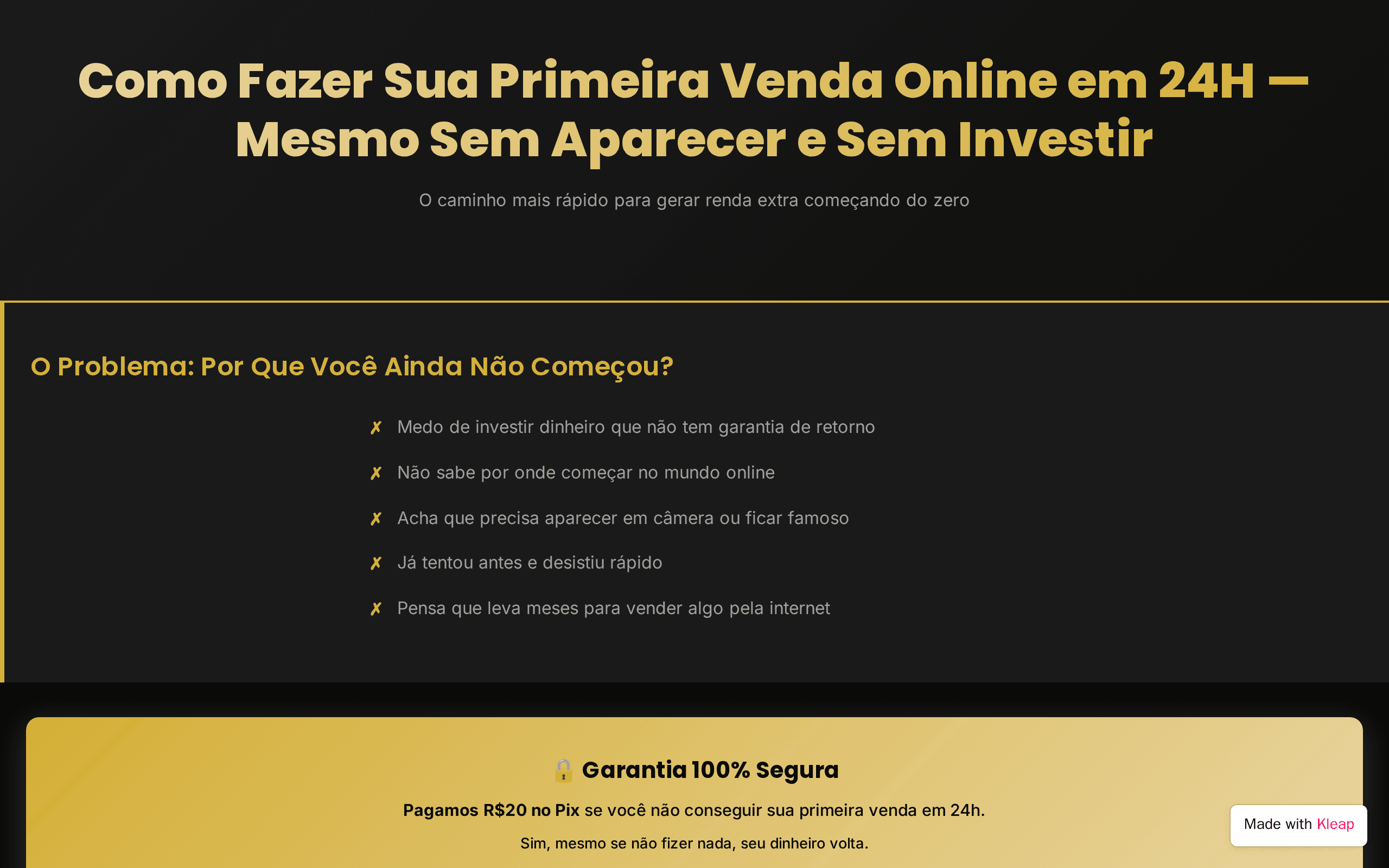 Primeira Venda em 24H 2.0