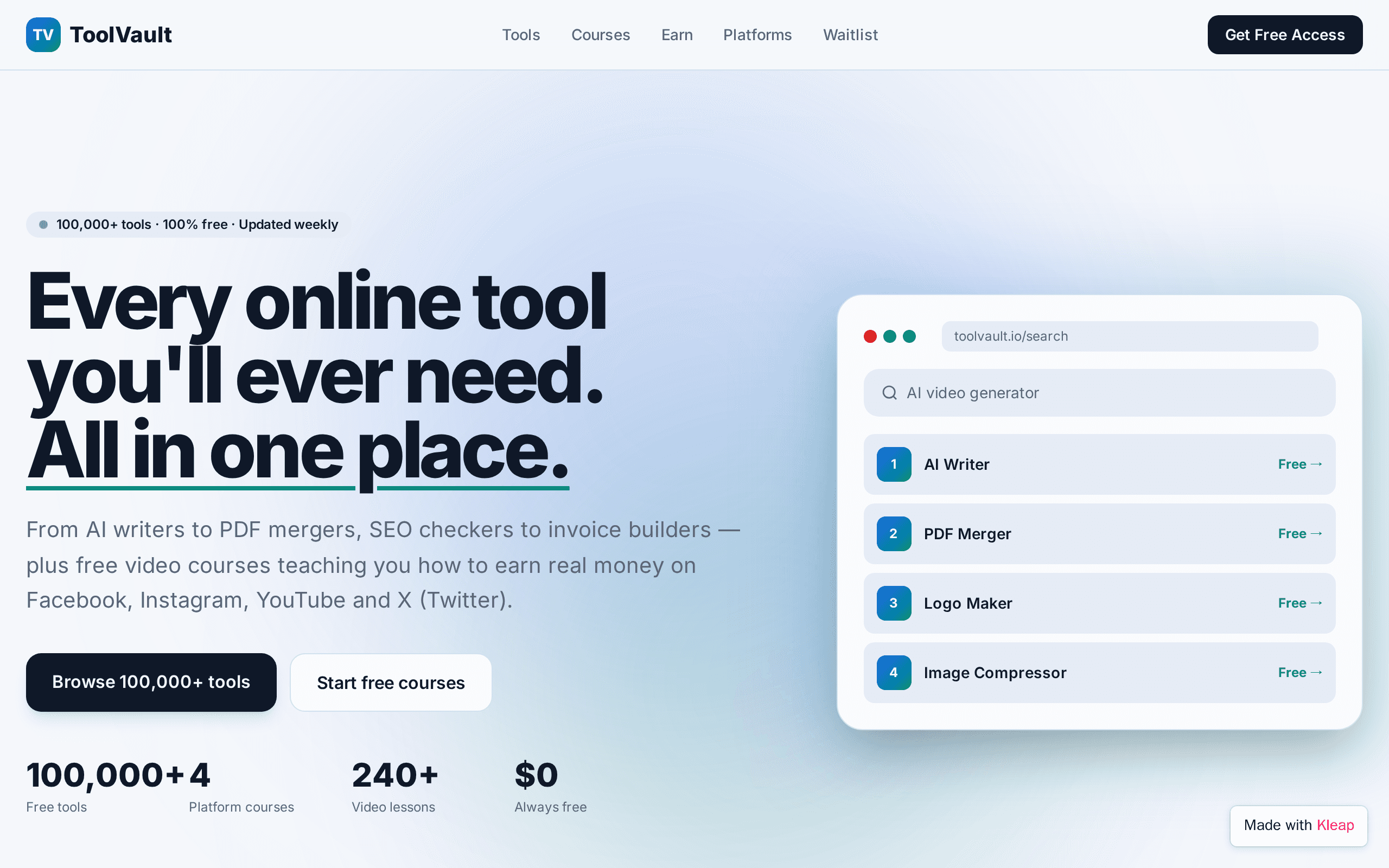 ToolVerse Hub