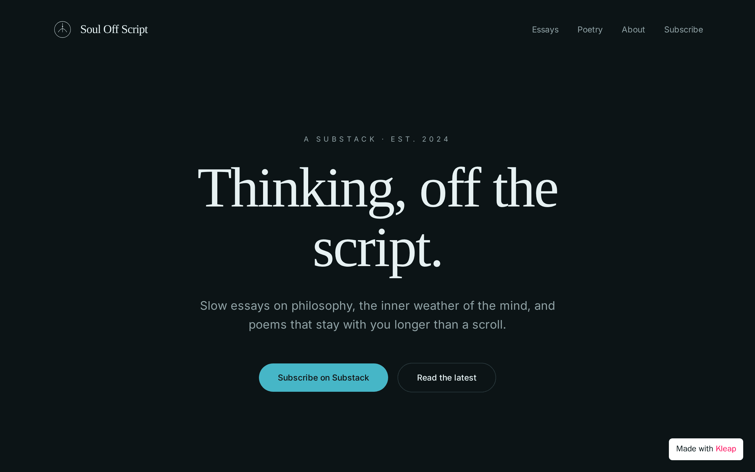 Soul Off Script