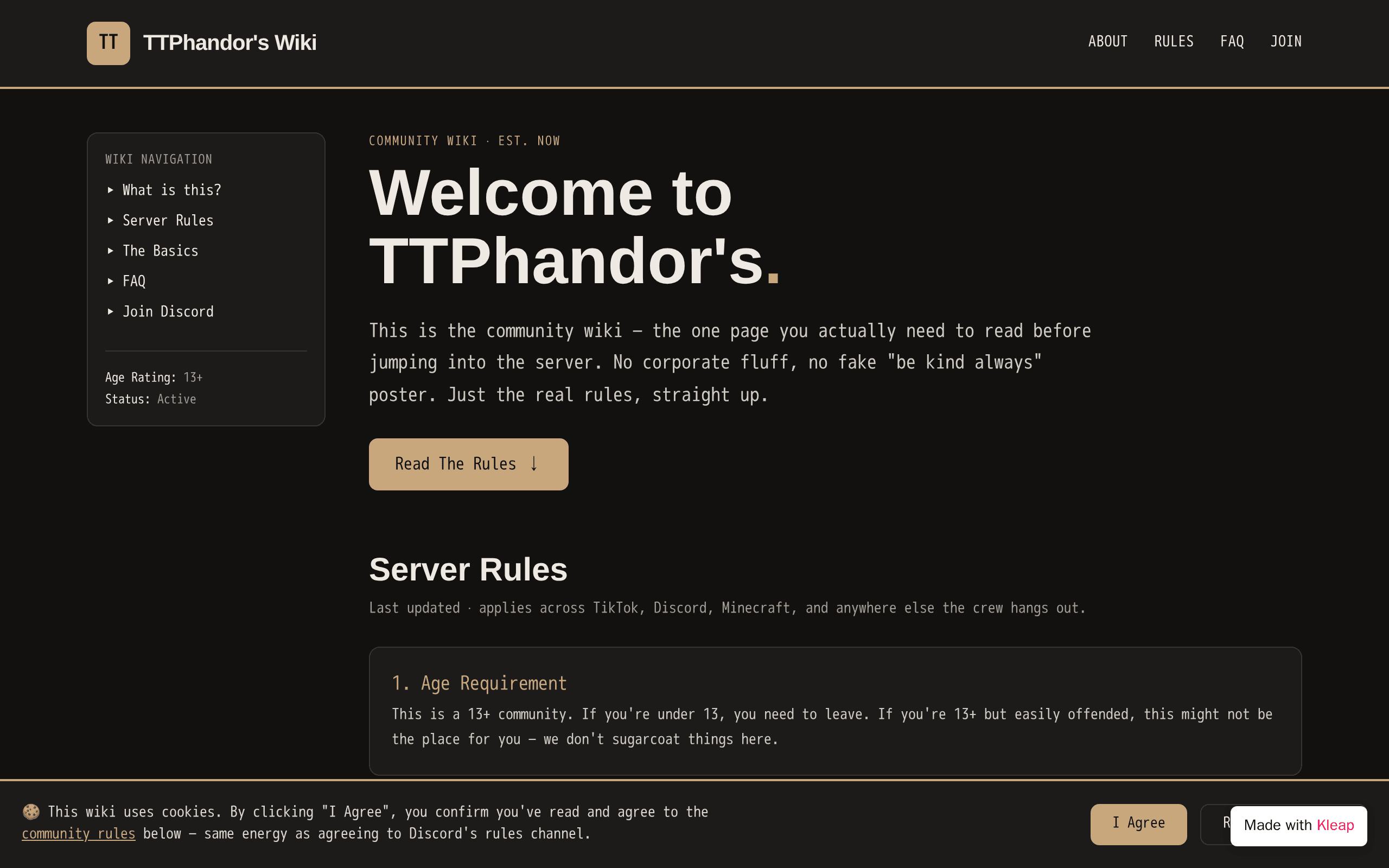Find out abt the rules