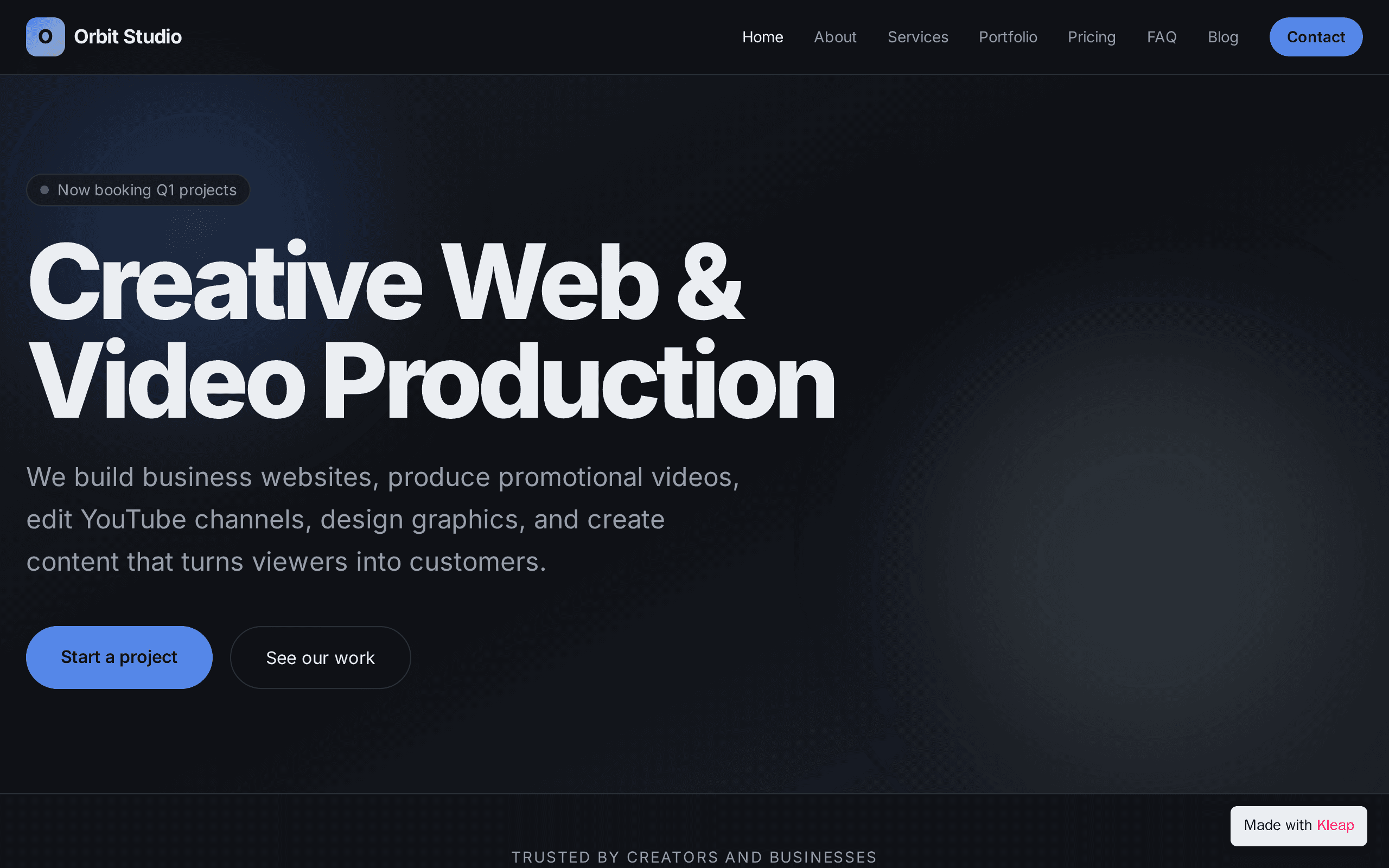 Orbit Studio Creative Web