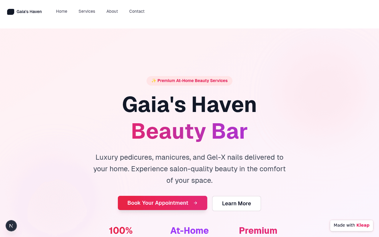 Experience luxury at-home beauty, bringing salon-quality services to your doorstep.