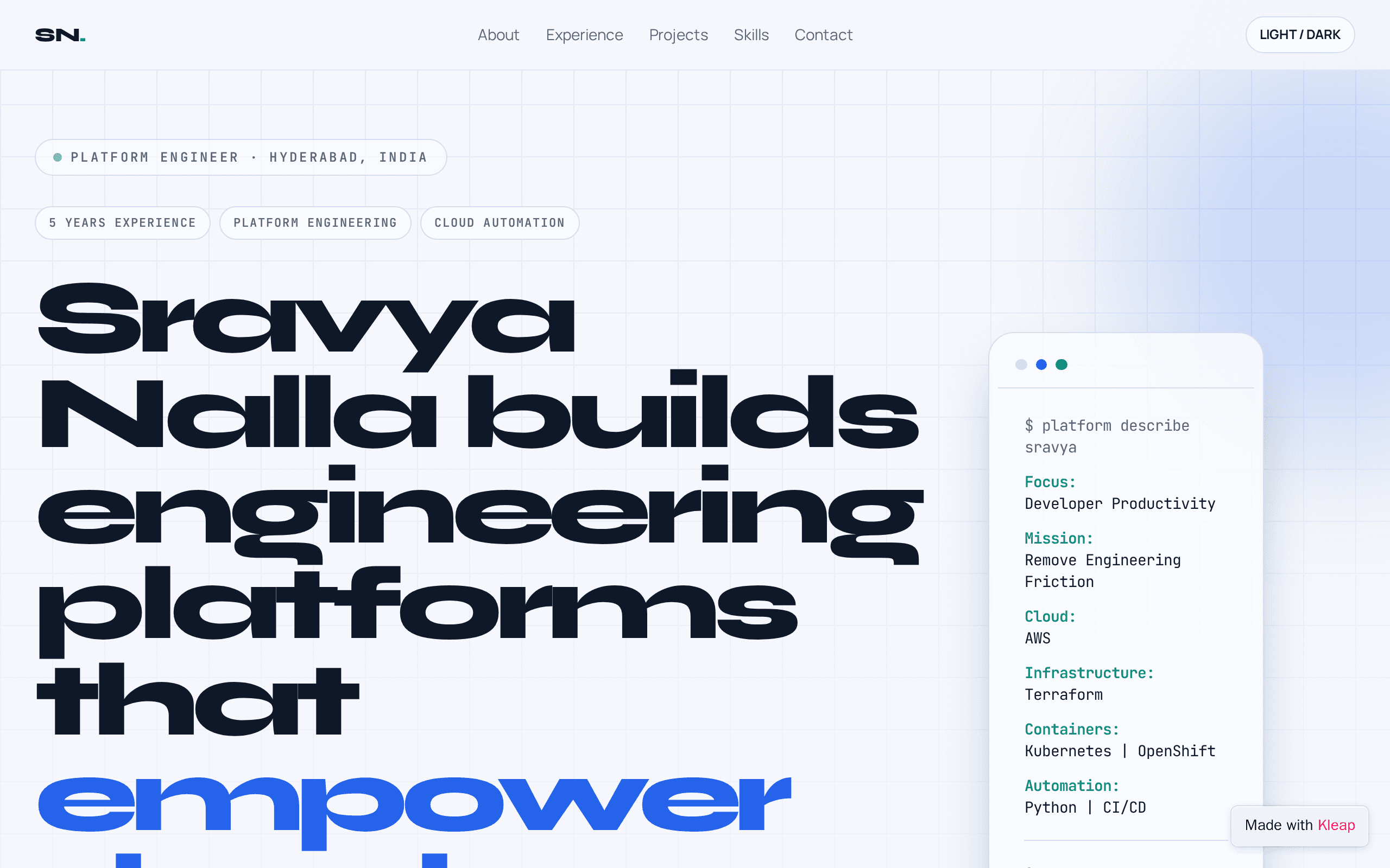 Platform Engineer