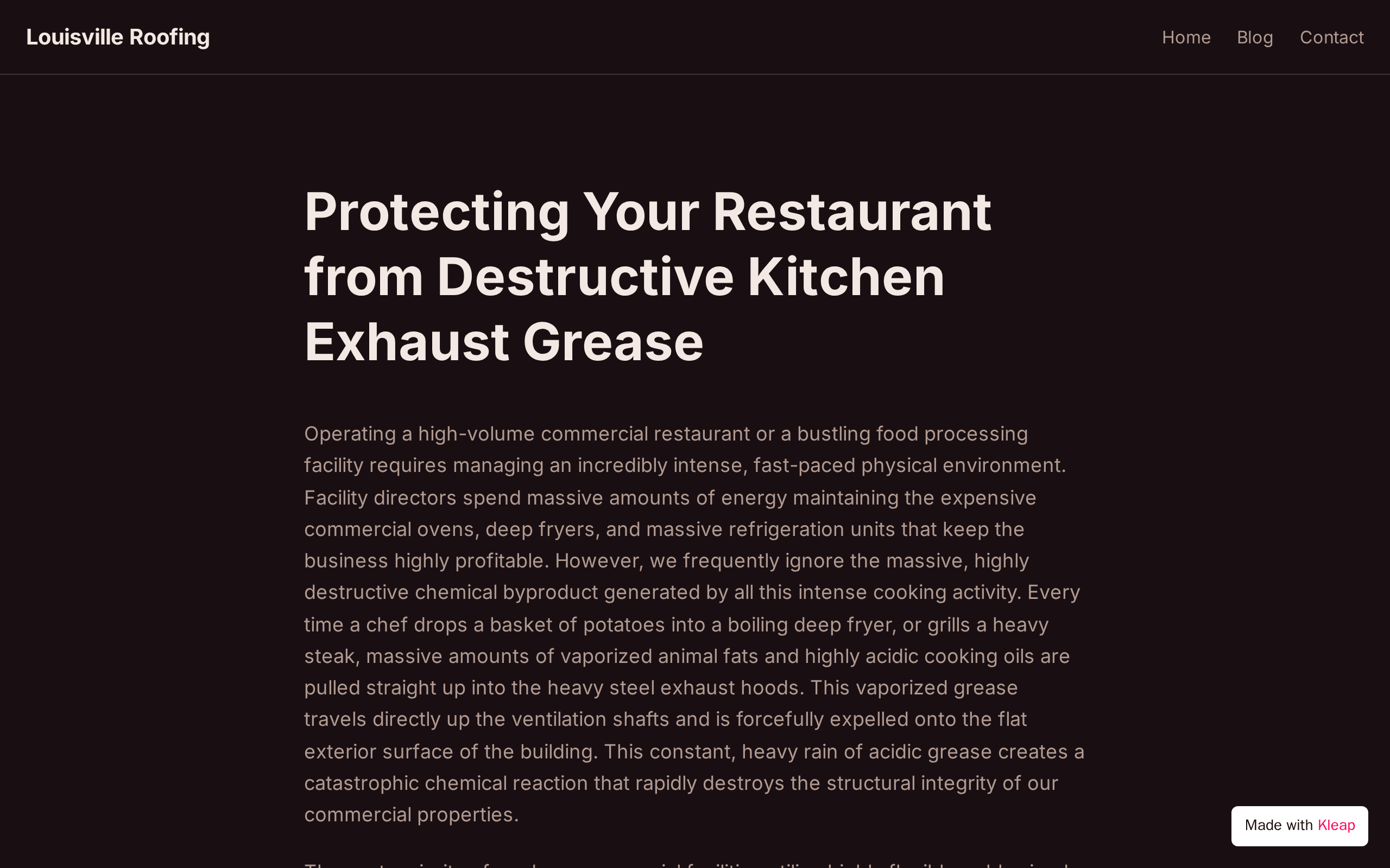 Protecting Your Restaurant