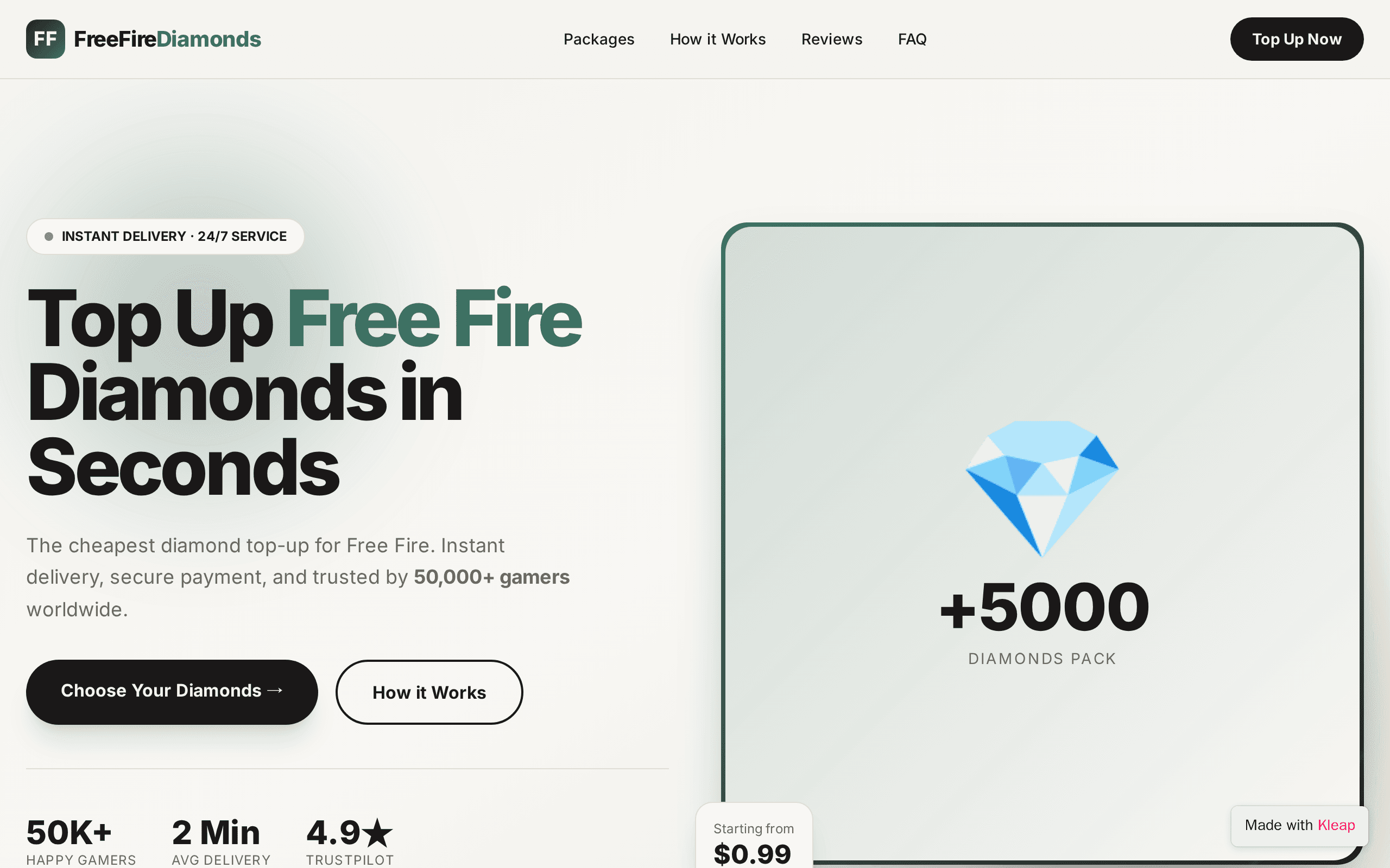 Free Fire Diamonds