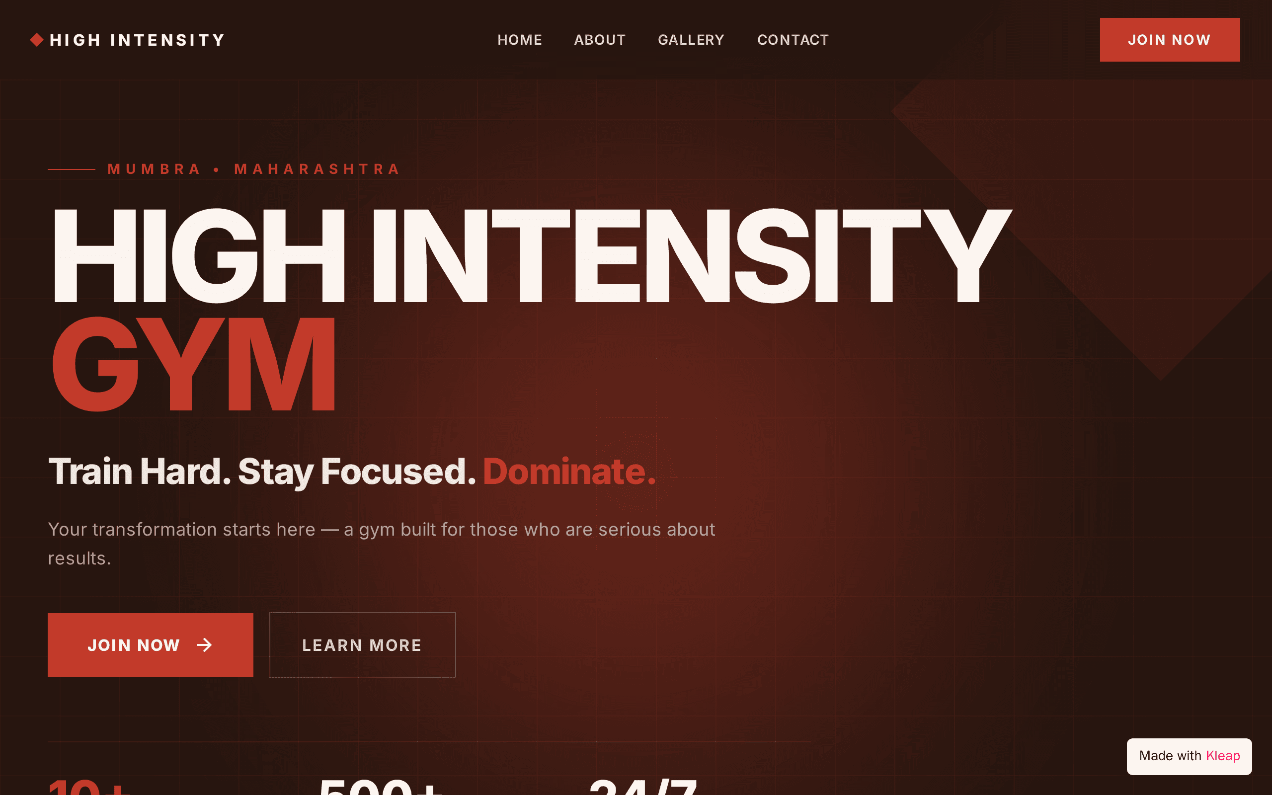 High Intensity Gym