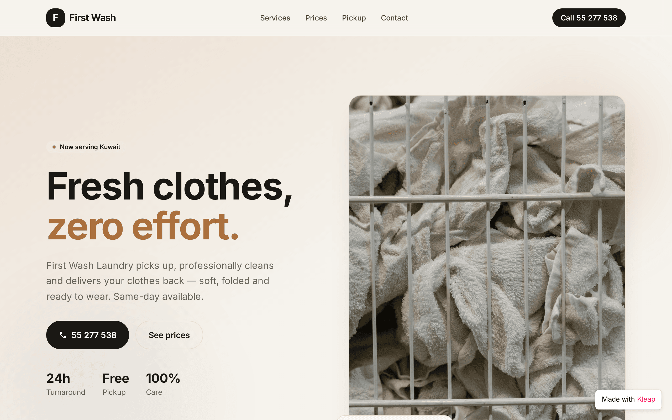 first wash laundry