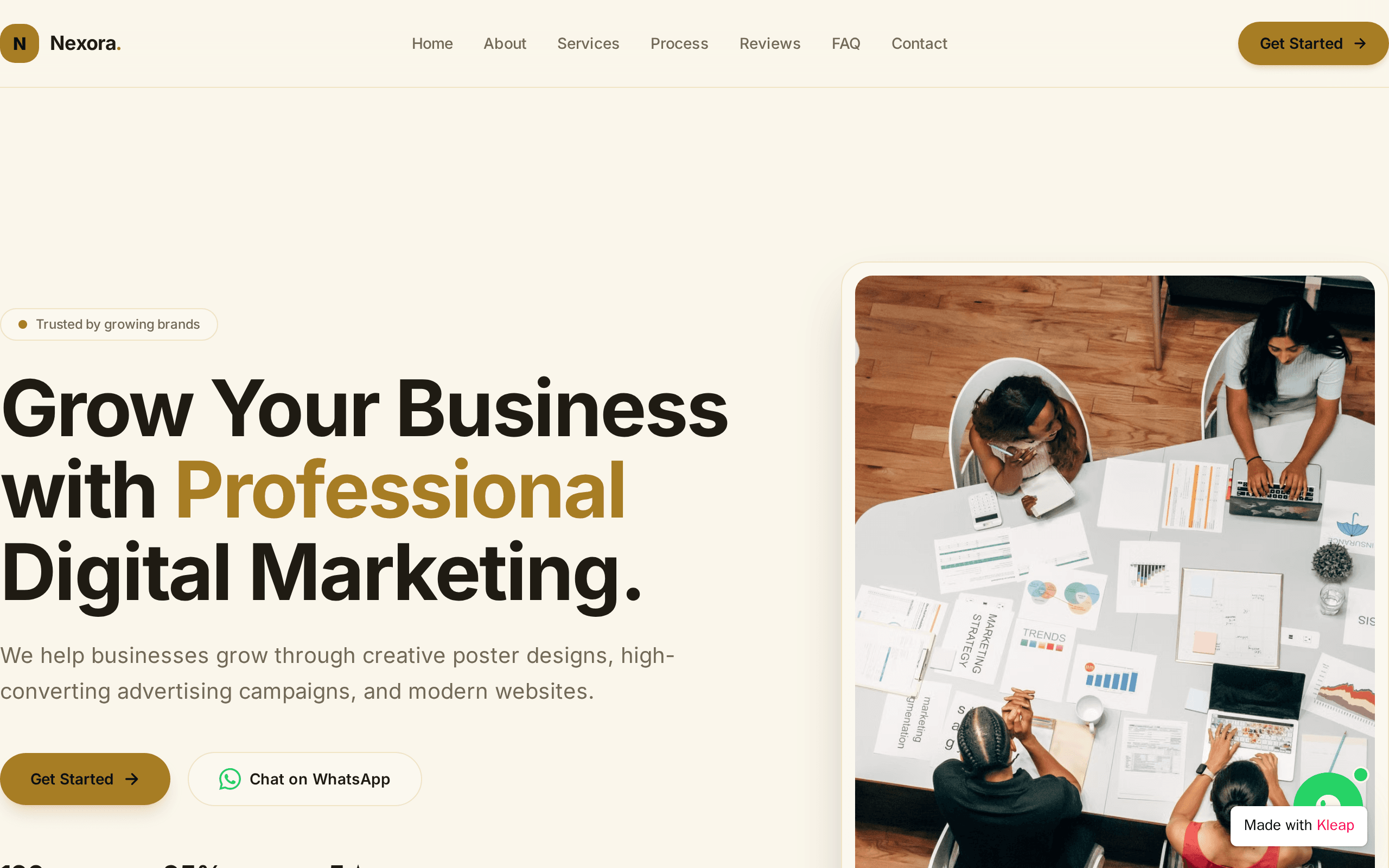 Digital marketing agency helping brands grow through design and ads.