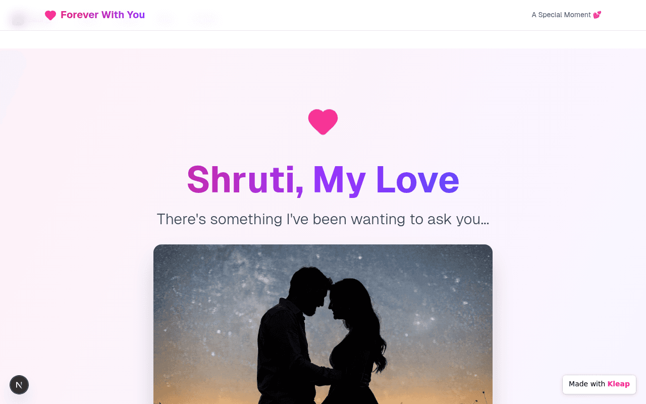 A delightful digital gesture creating a special moment with heartfelt personalization.