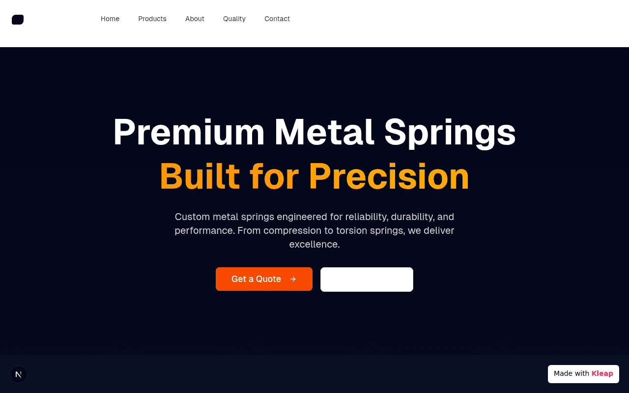 Precision-engineered metal springs with unwavering reliability and performance.