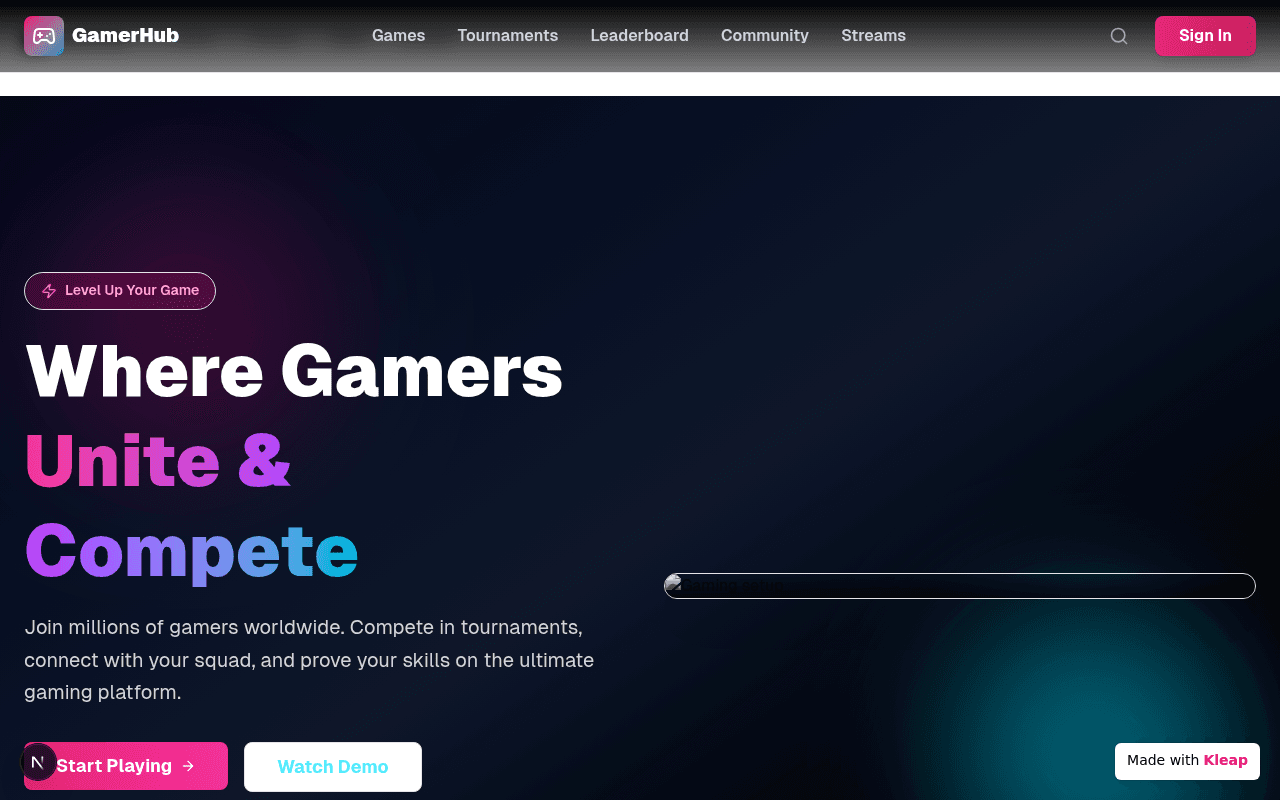 Unite, compete, and level up your game on the ultimate gaming platform.