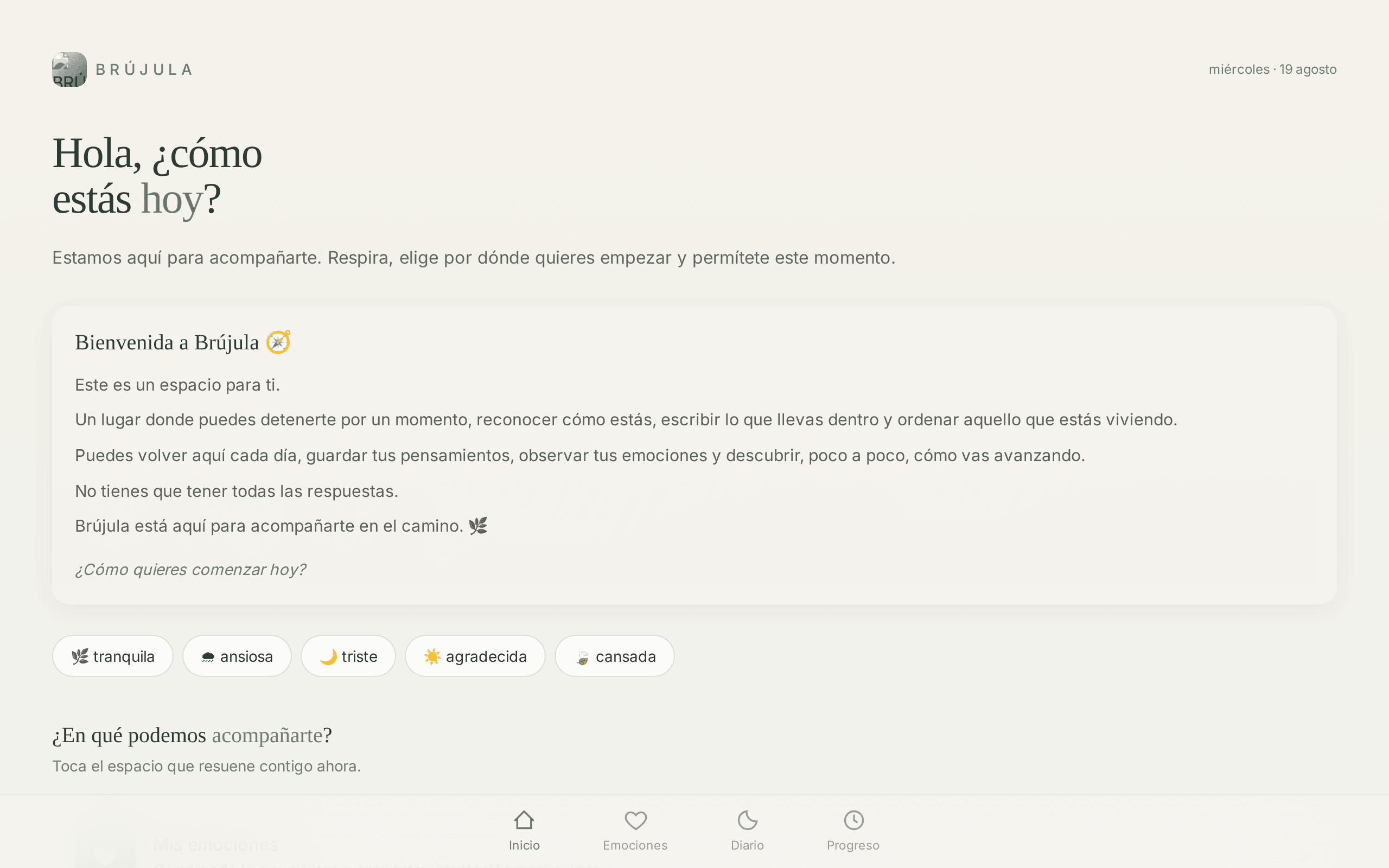 Screenshot of Brújula 2