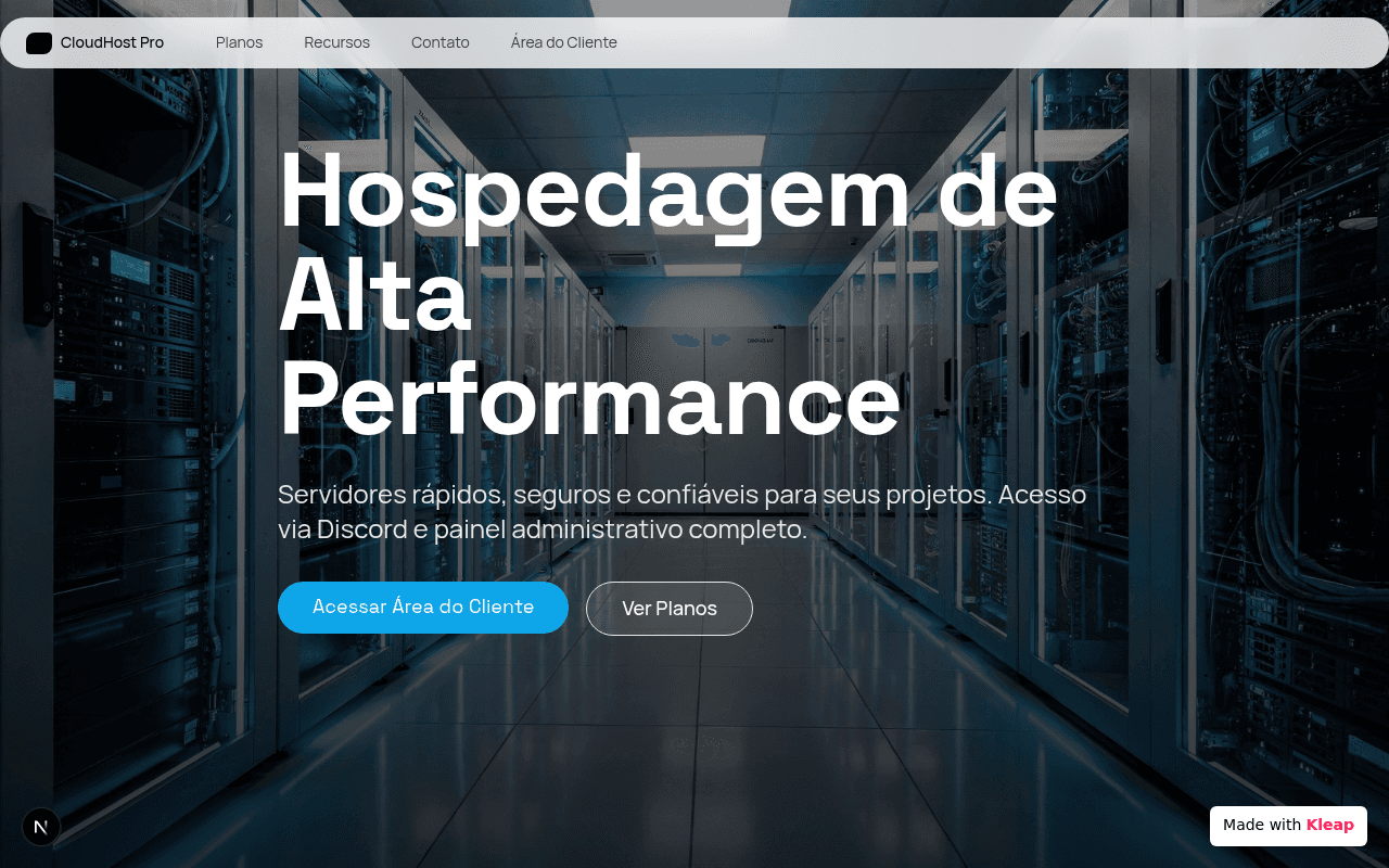 High-performance hosting solutions with fast, secure servers and full administrative control.