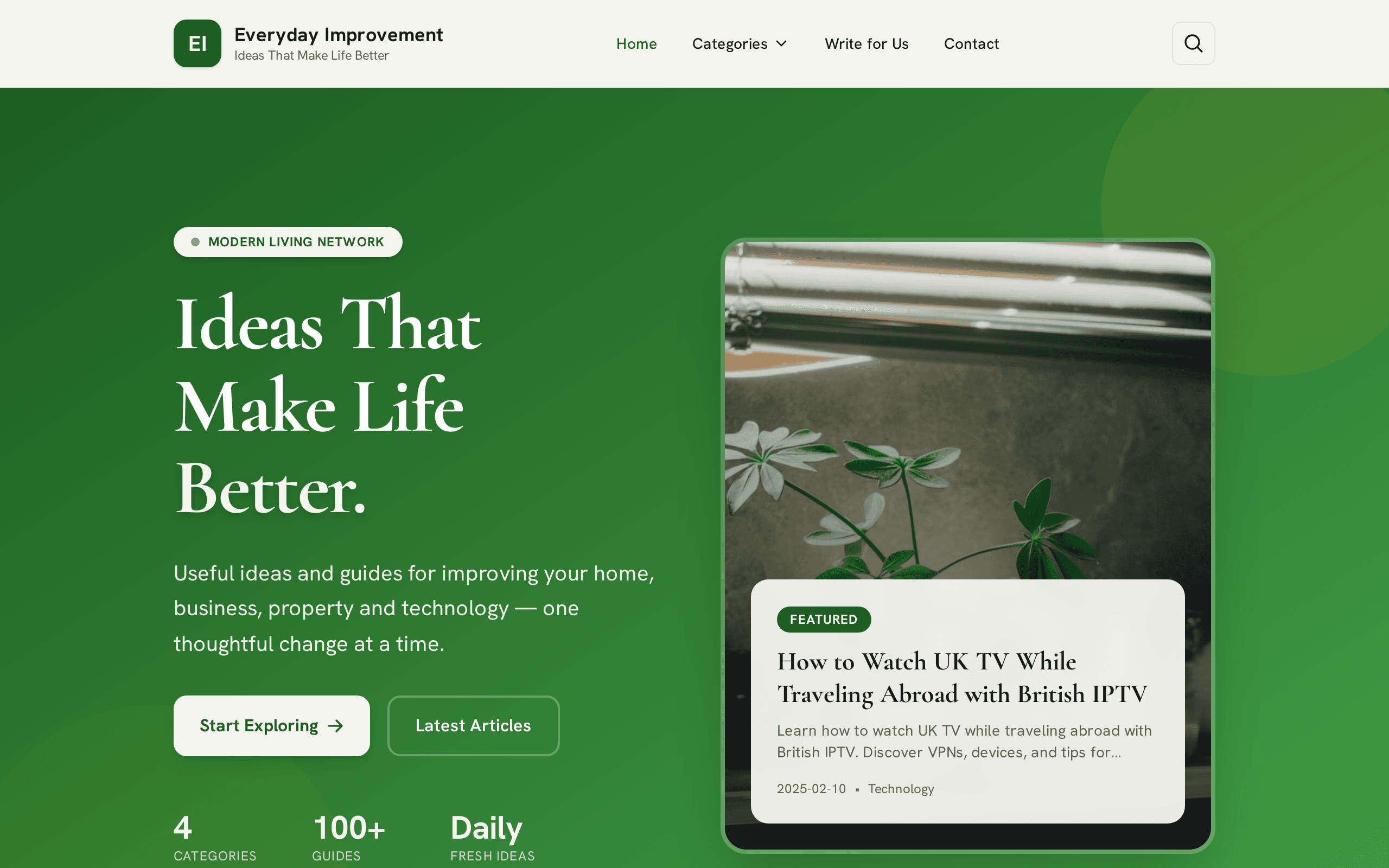 Thoughtful ideas for making everyday life a little better.