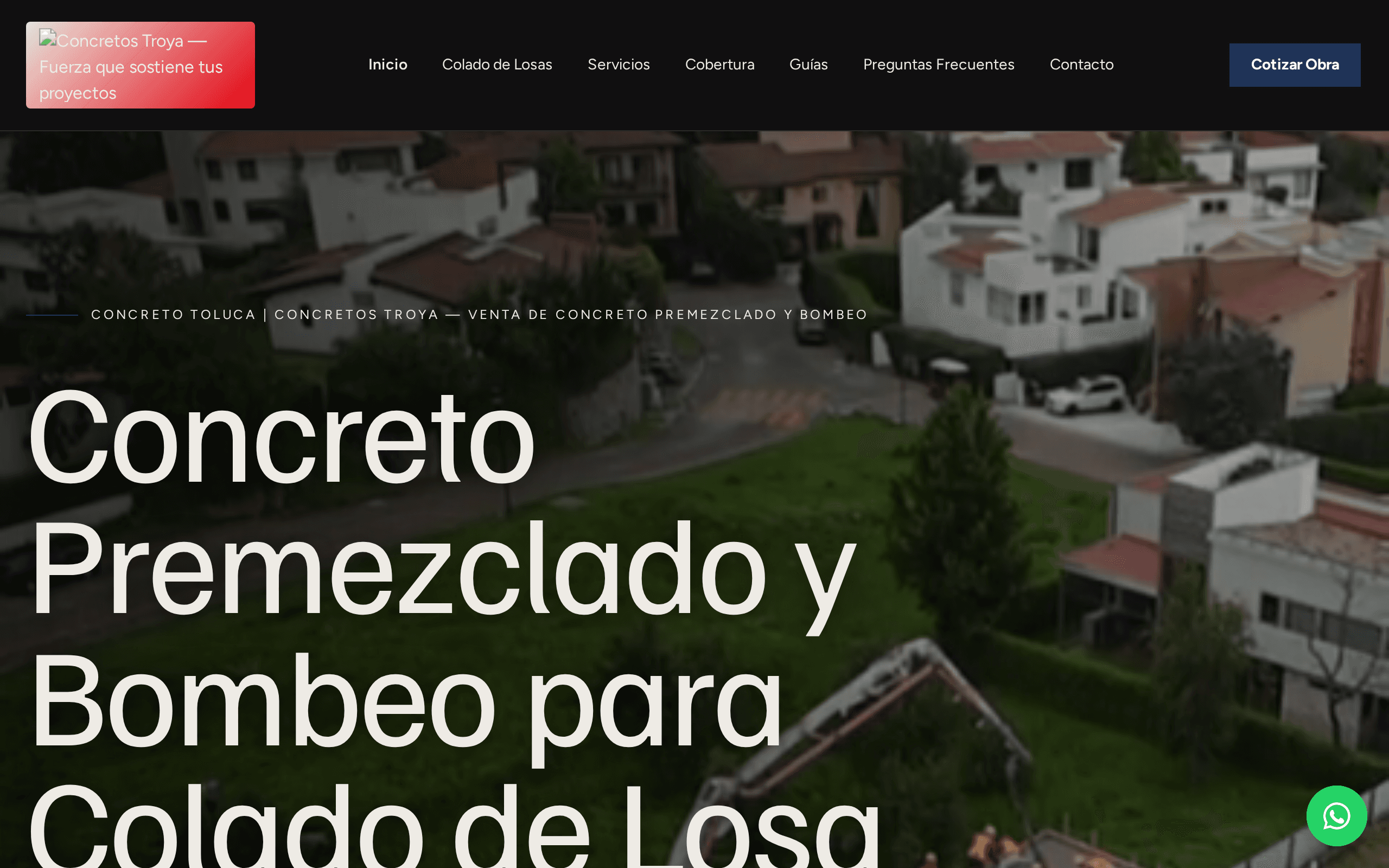 Screenshot of Concretos Troya