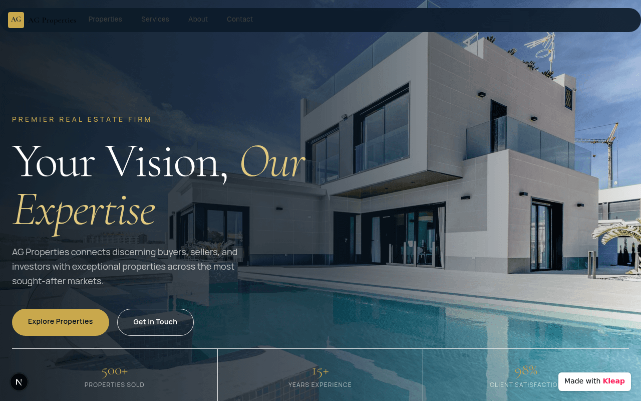 Connects discerning clients with exceptional real estate in sought-after markets.