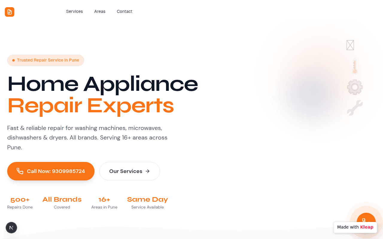 Pioneering rapid home appliance repairs in Pune with expert service and swift response.