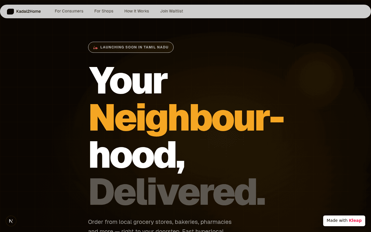 Order from local stores and pharmacies, delivered fast right to your doorstep.