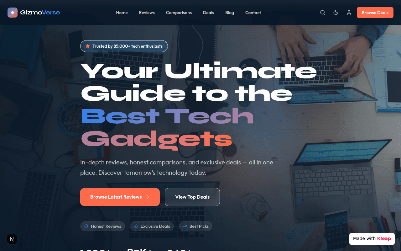 Your ultimate guide to cutting-edge tech, offering honest reviews and exclusive deals.