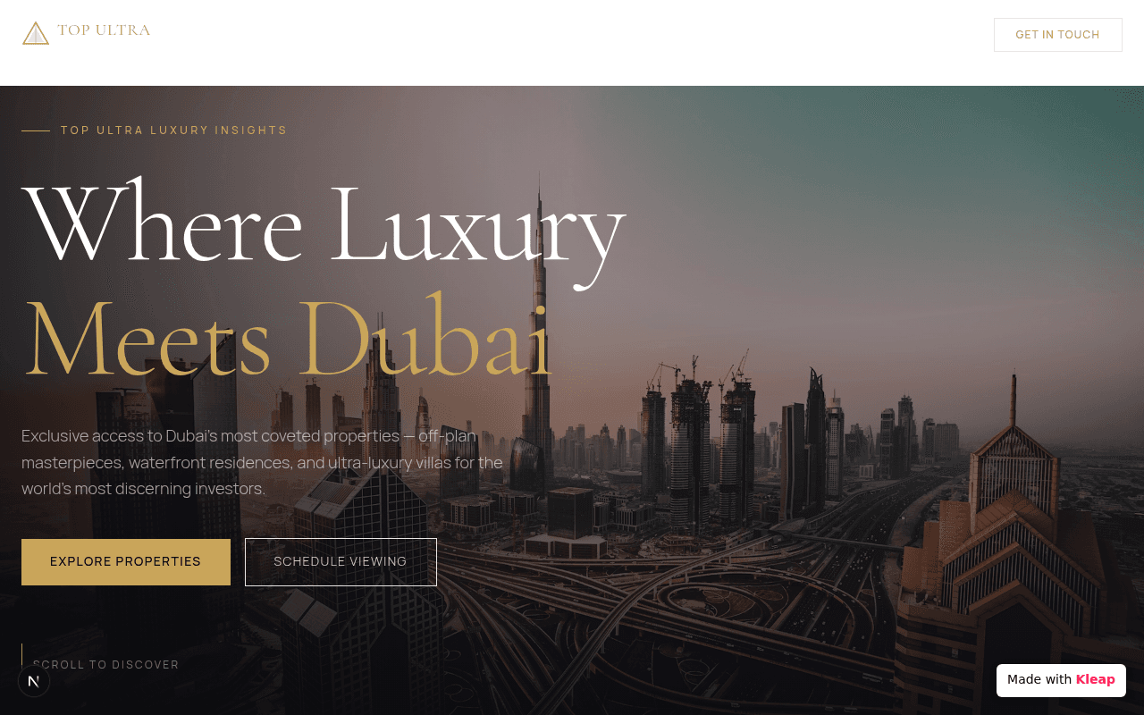 Unveil Dubai's most exclusive properties, from groundbreaking masterpieces to ultra-luxury villas.