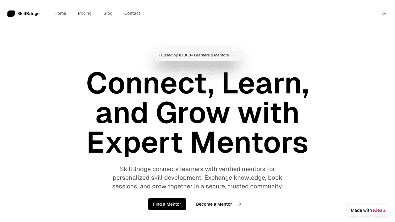 Connect with expert mentors and grow your skills in a secure, trusted community.
