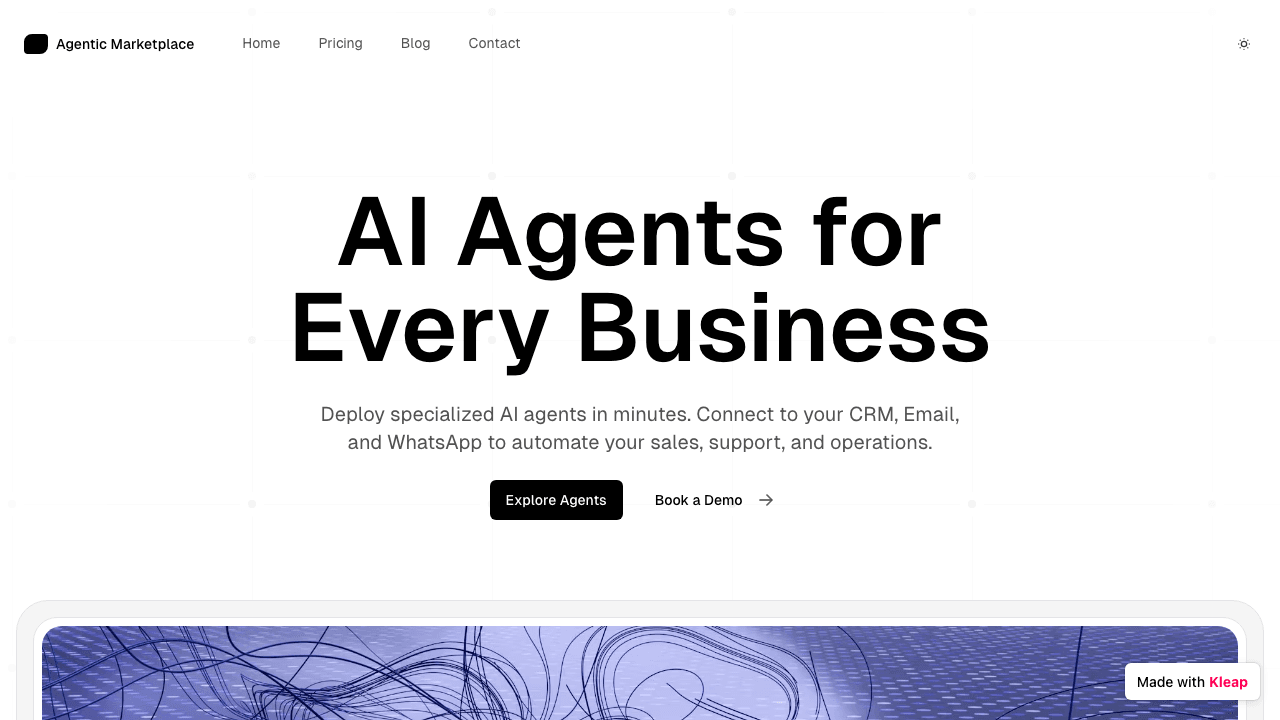 Intelligent AI agents automate business sales, support, and operations with seamless CRM integration.