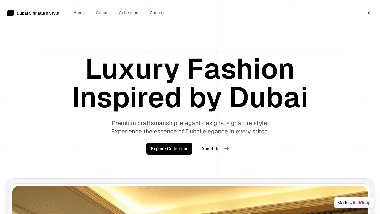 Experience the essence of Dubai elegance with a luxury fashion brand for the modern individual.