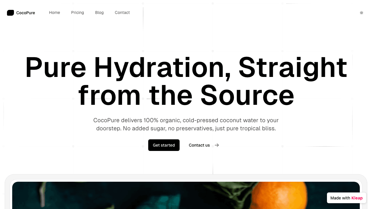 Delivers refreshing organic coconut water for pure tropical bliss.