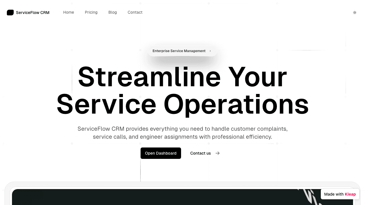 Simplify customer complaints, service calls, and engineer assignments with ease.