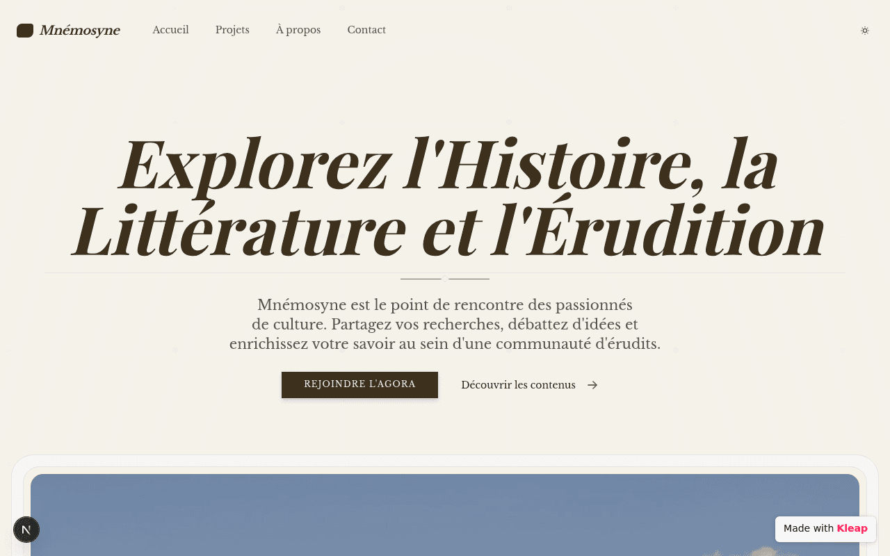 A refined hub for culture enthusiasts to explore history, literature, and erudition.
