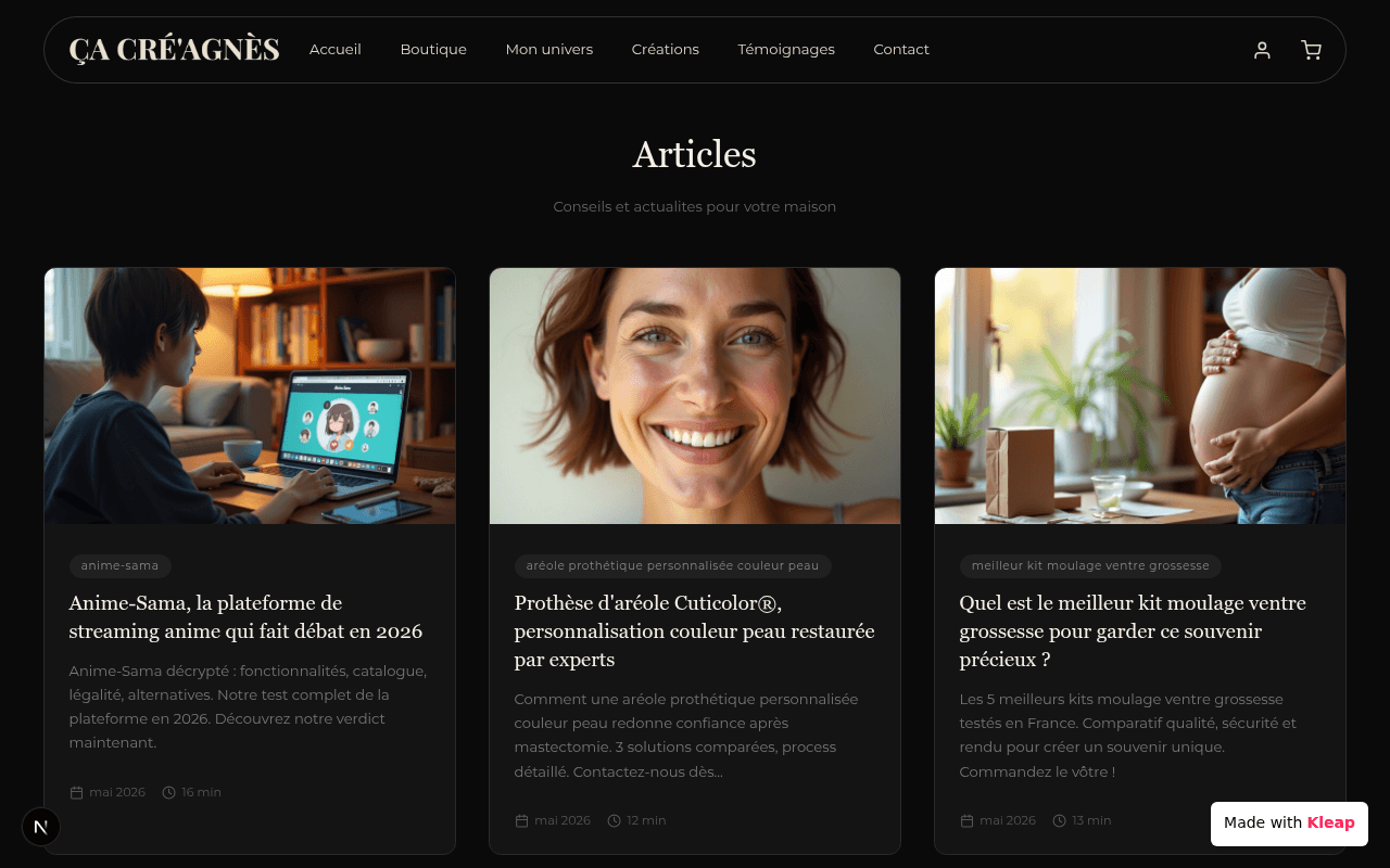 BLOG.CACREAGNES.COM