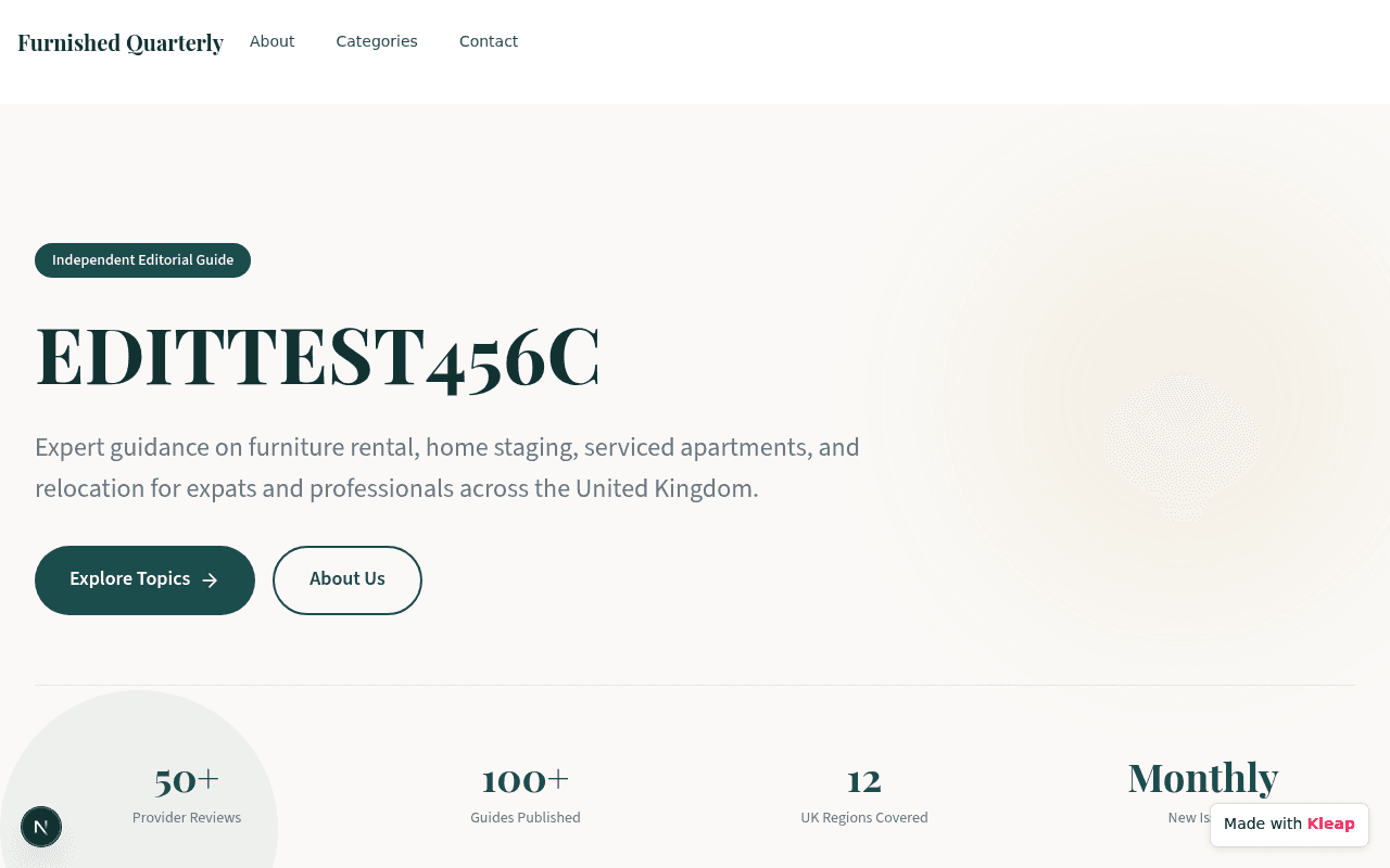 Furnished Quarterly 5