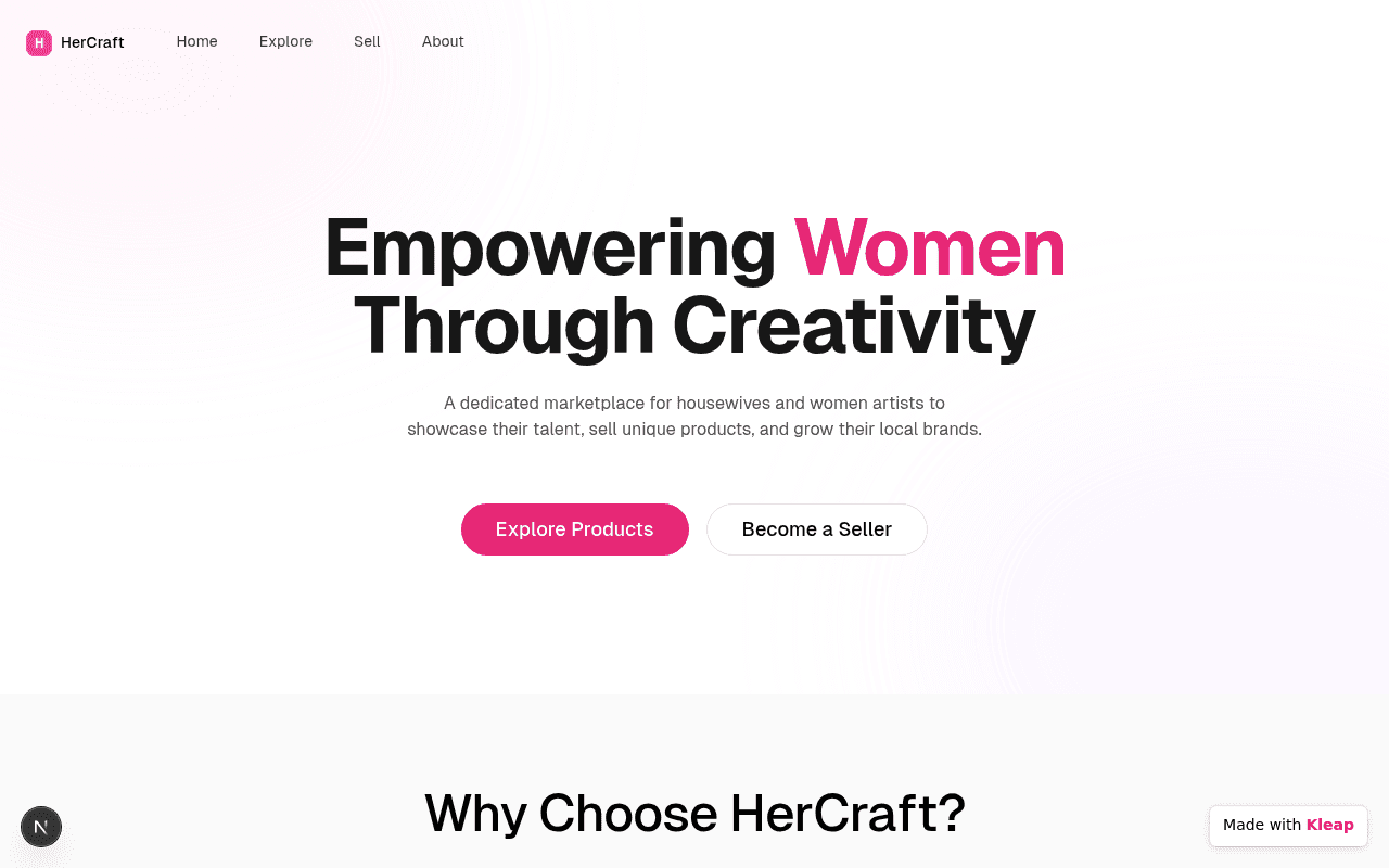 A vibrant marketplace empowering women artists to showcase and sell their unique creations.