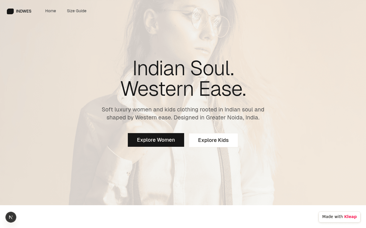 Experience the unique fusion of Indian spirit and Western comfort in luxury apparel.