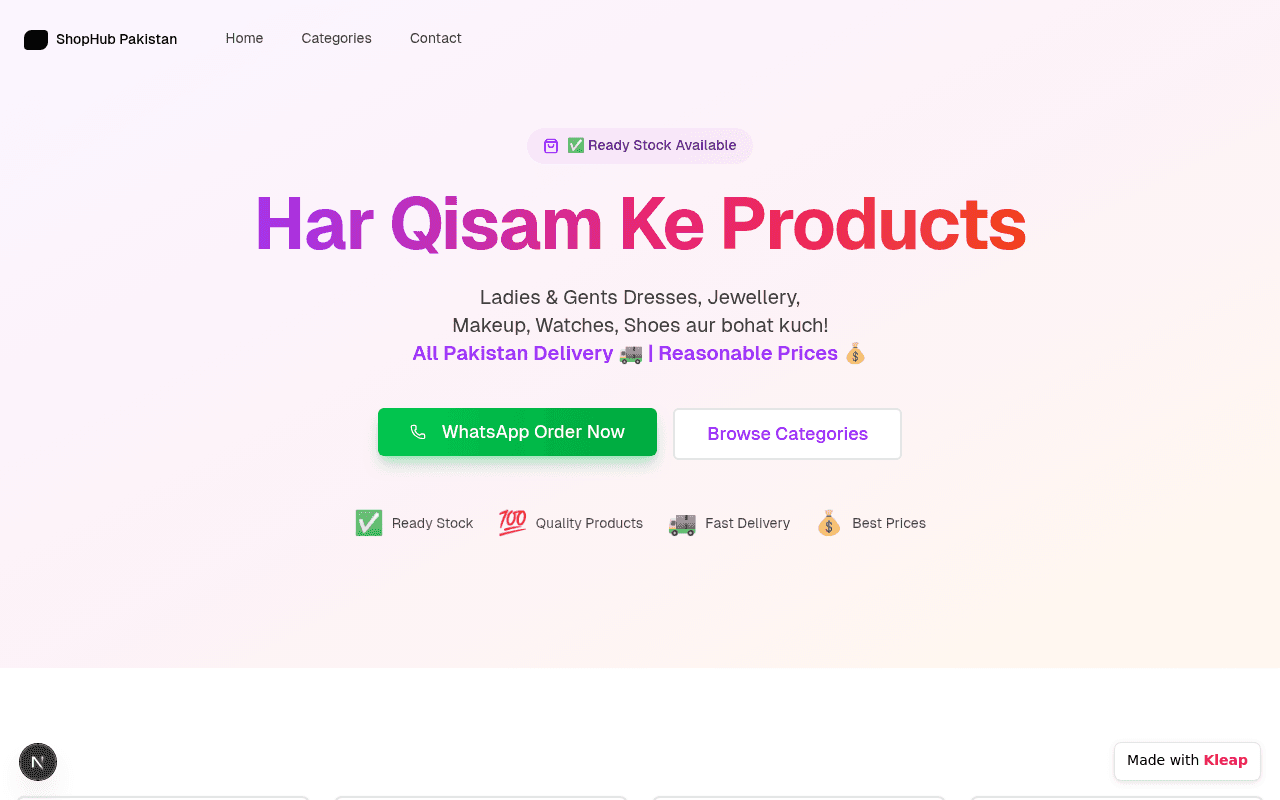 A vibrant online shop offering a wide array of products with quick delivery and reasonable prices.