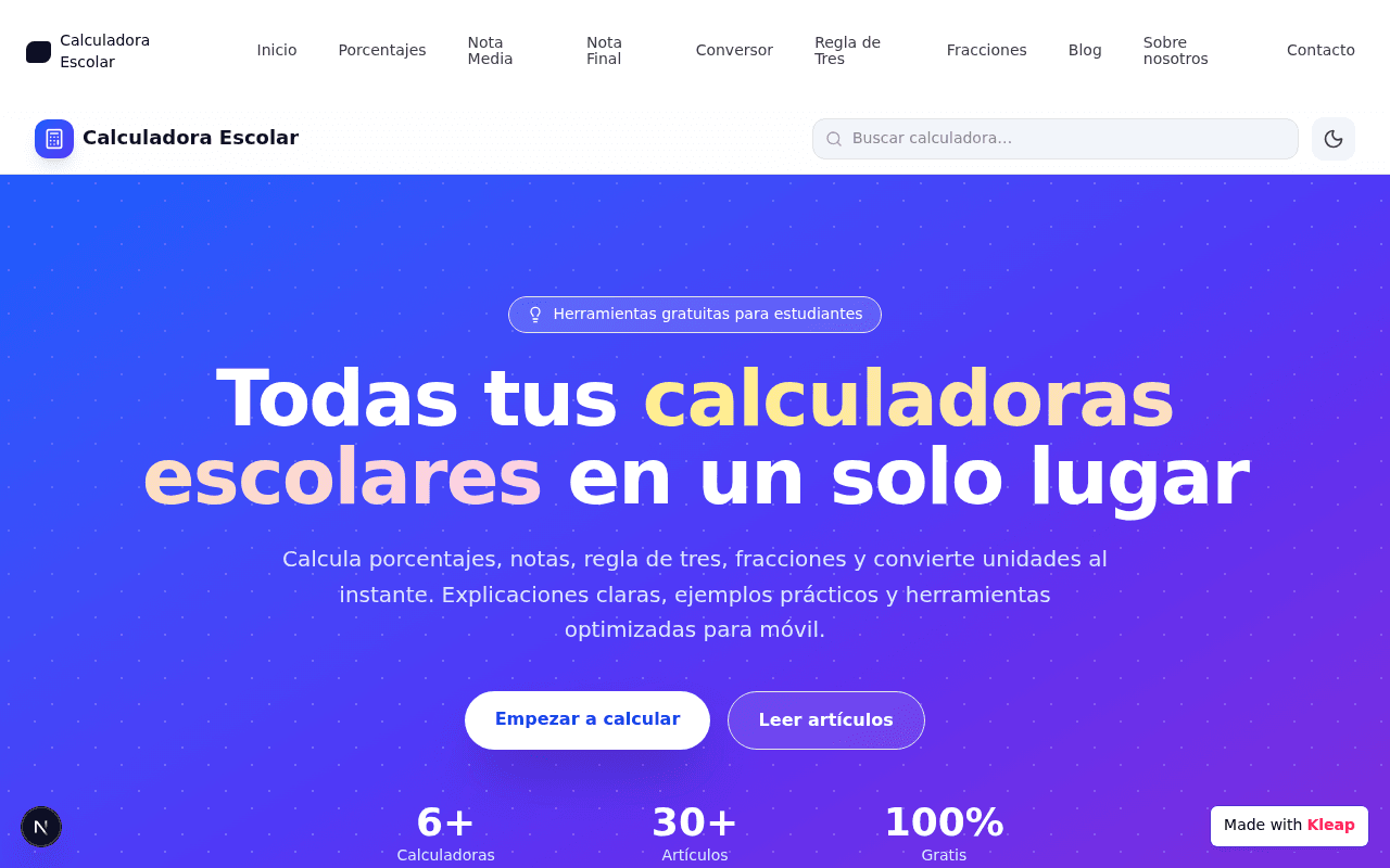 Calculadora Escolar