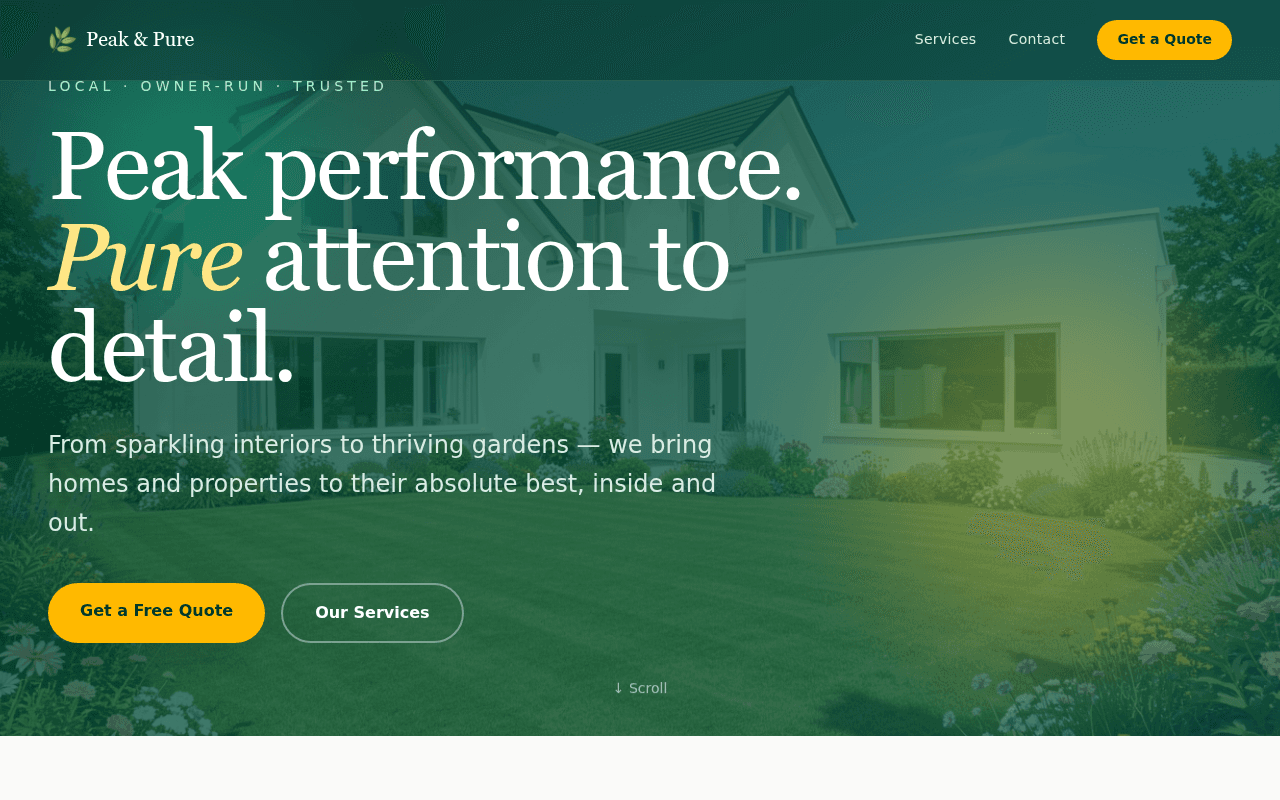 Peak & Pure Property Care