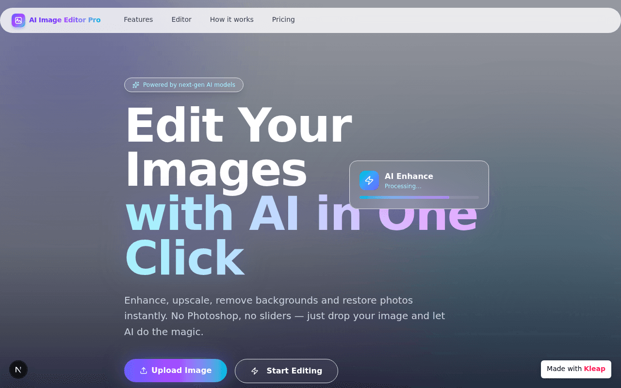 Image Editing Web Application