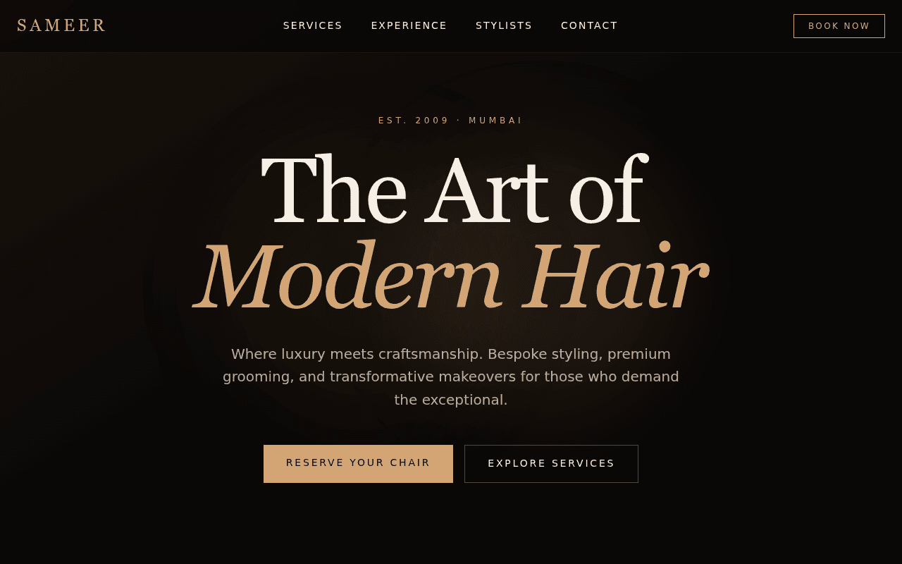 Sameer Style Studio Luxury Hair Styling