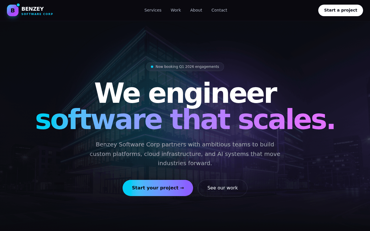Benzey Software Corp