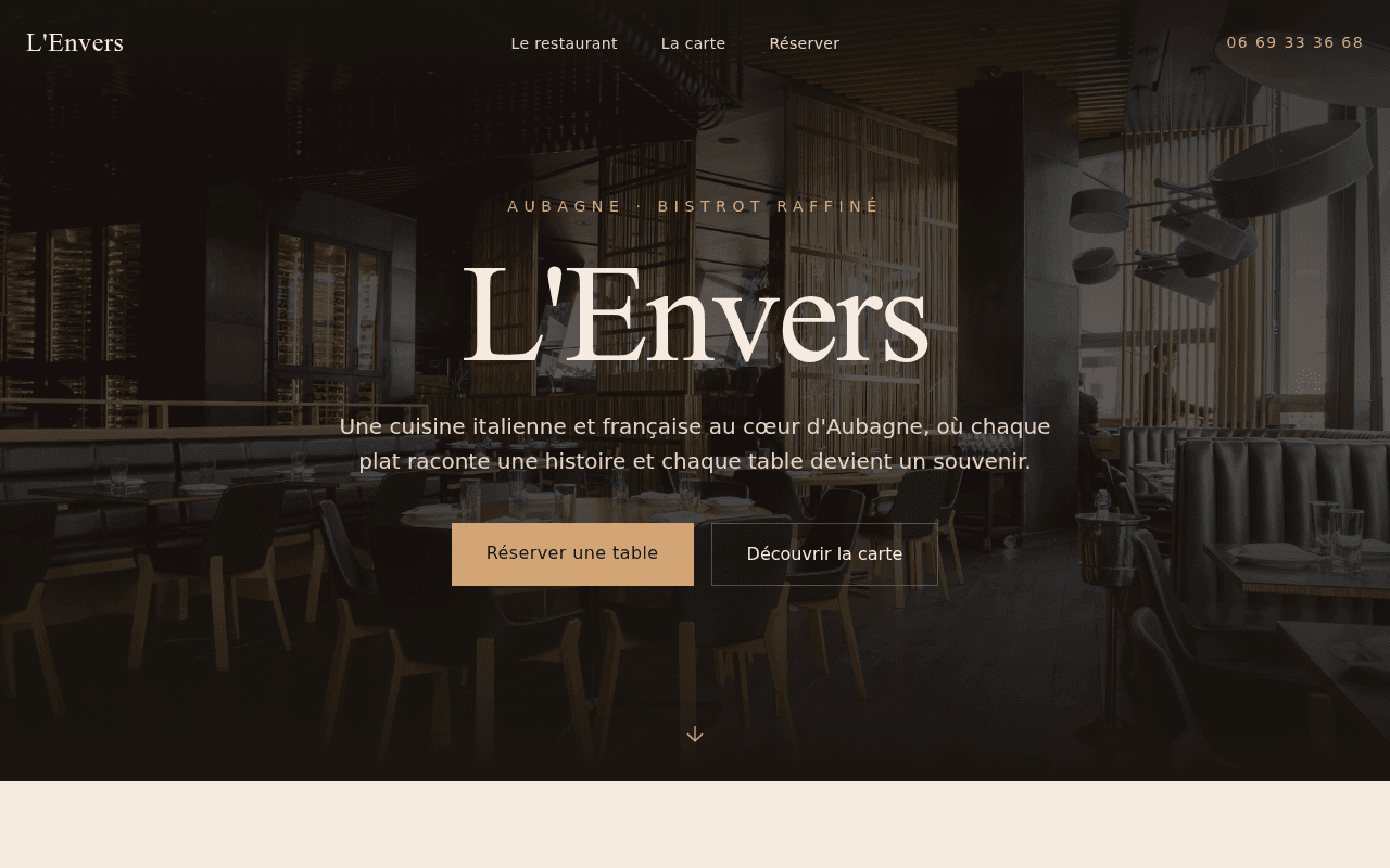 Envers Page