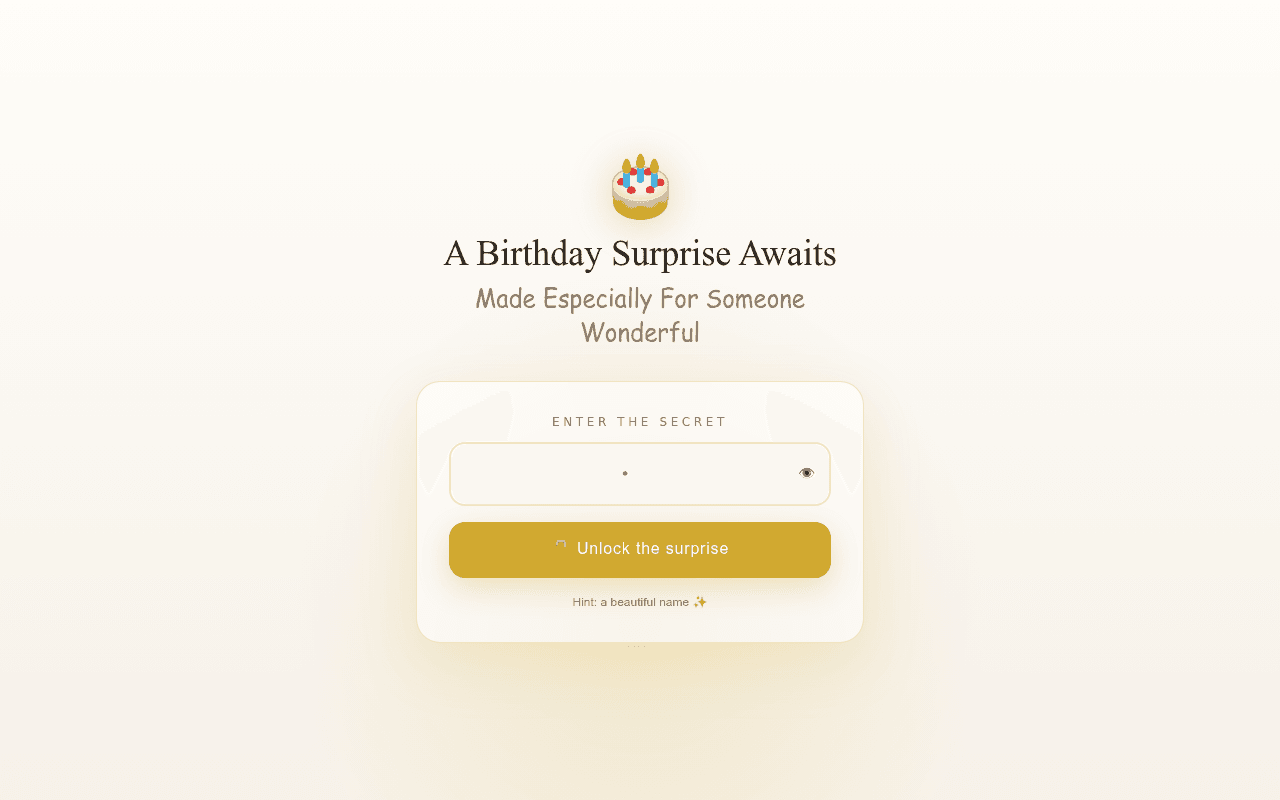 💌 A Special Surprise Awaits
