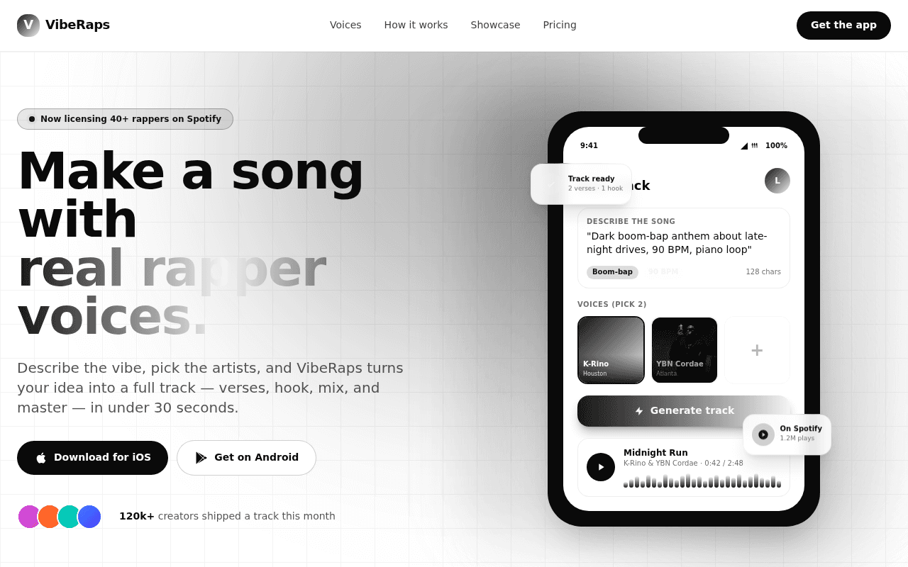 VibeRaps — AI Song Maker