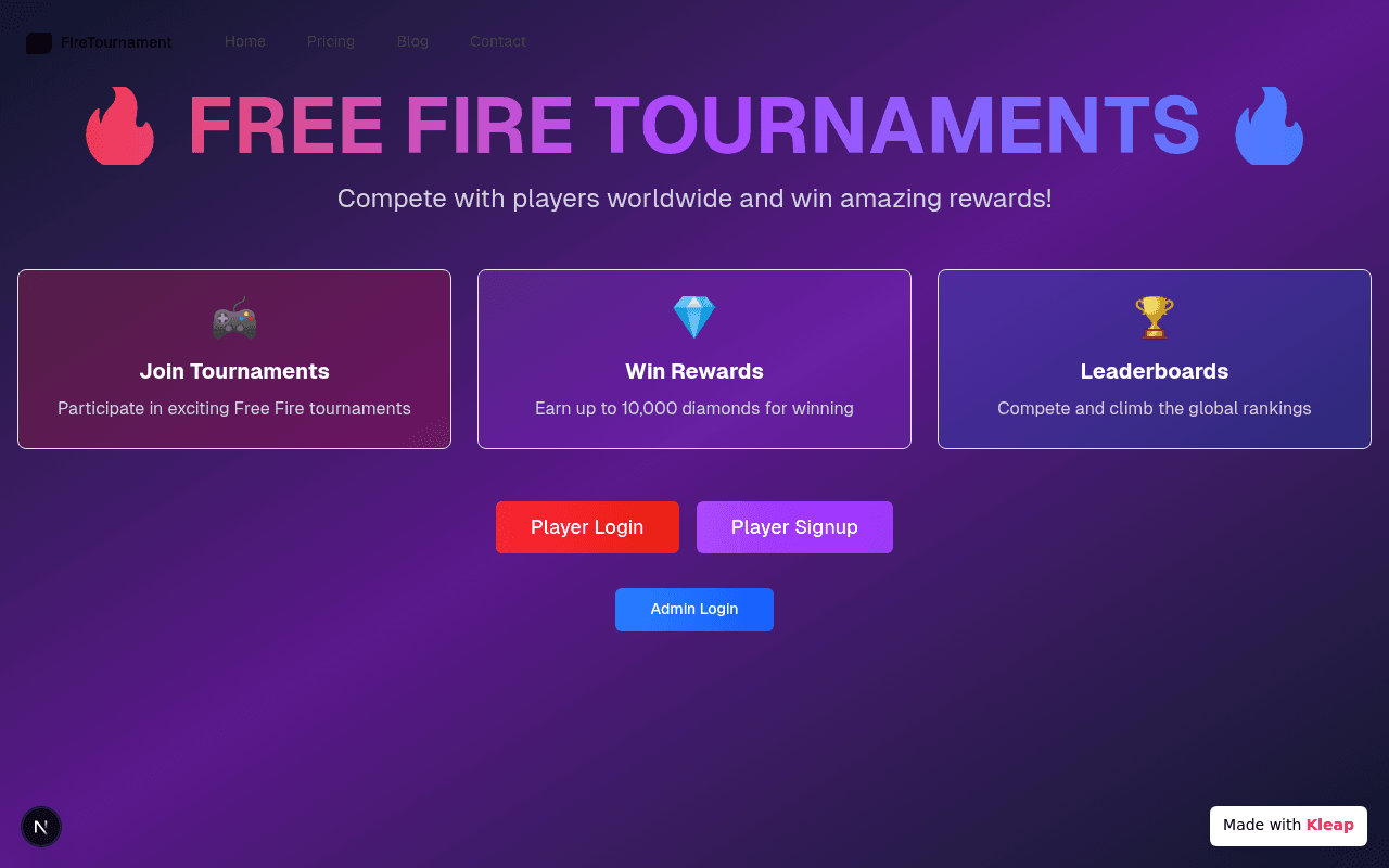 Compete globally in Free Fire tournaments and earn amazing rewards with this dedicated platform.