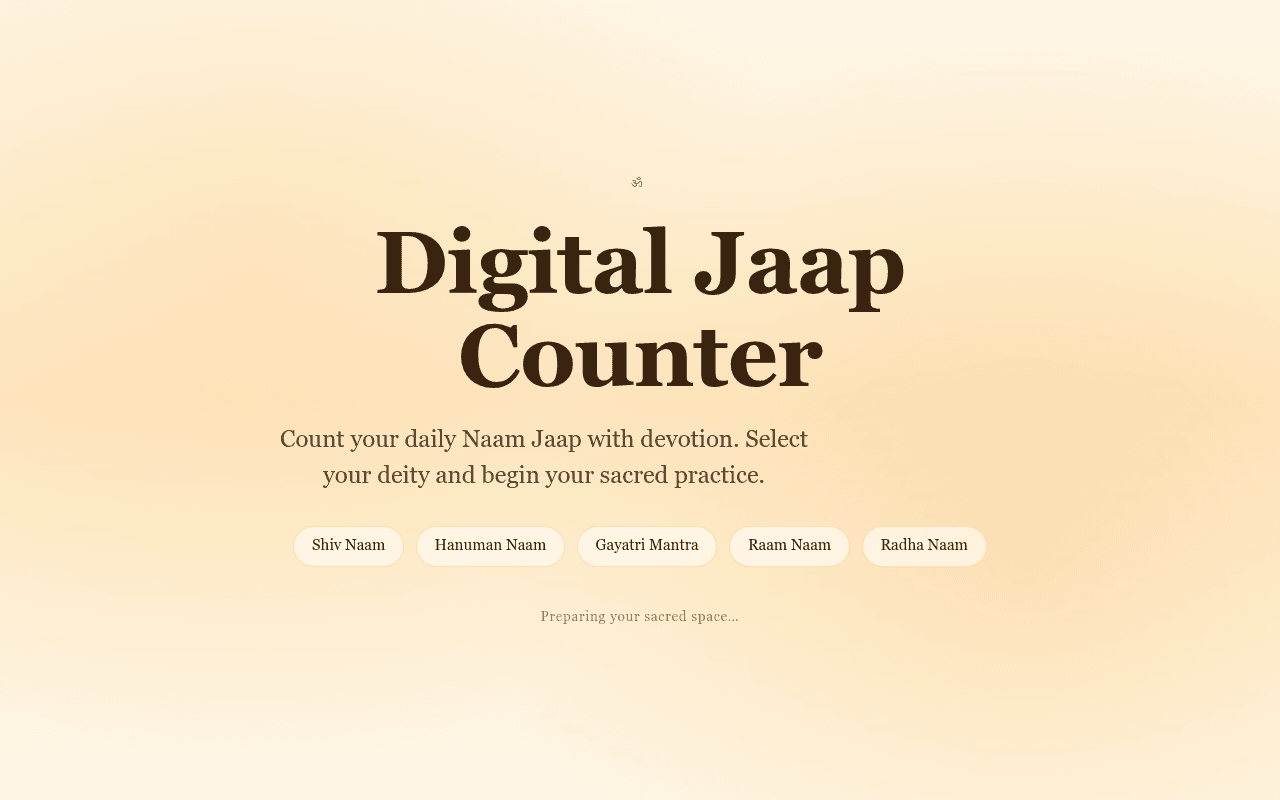 Digital Jaap Counter Website